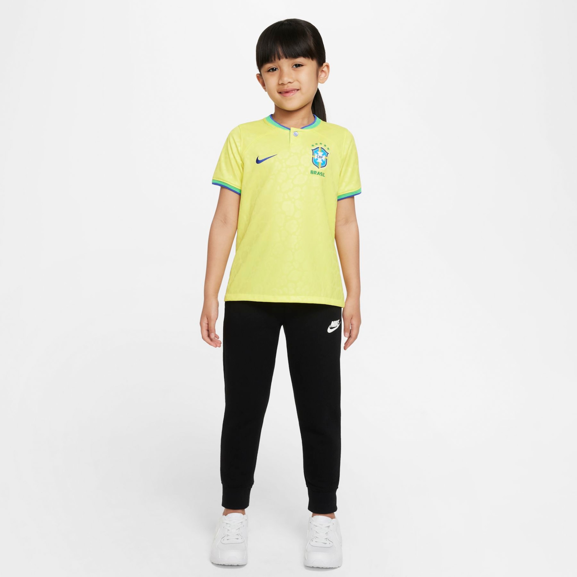 Camisa Nike Brasil I 2022/23 Torcedor Pro Crianças - Foto 4
