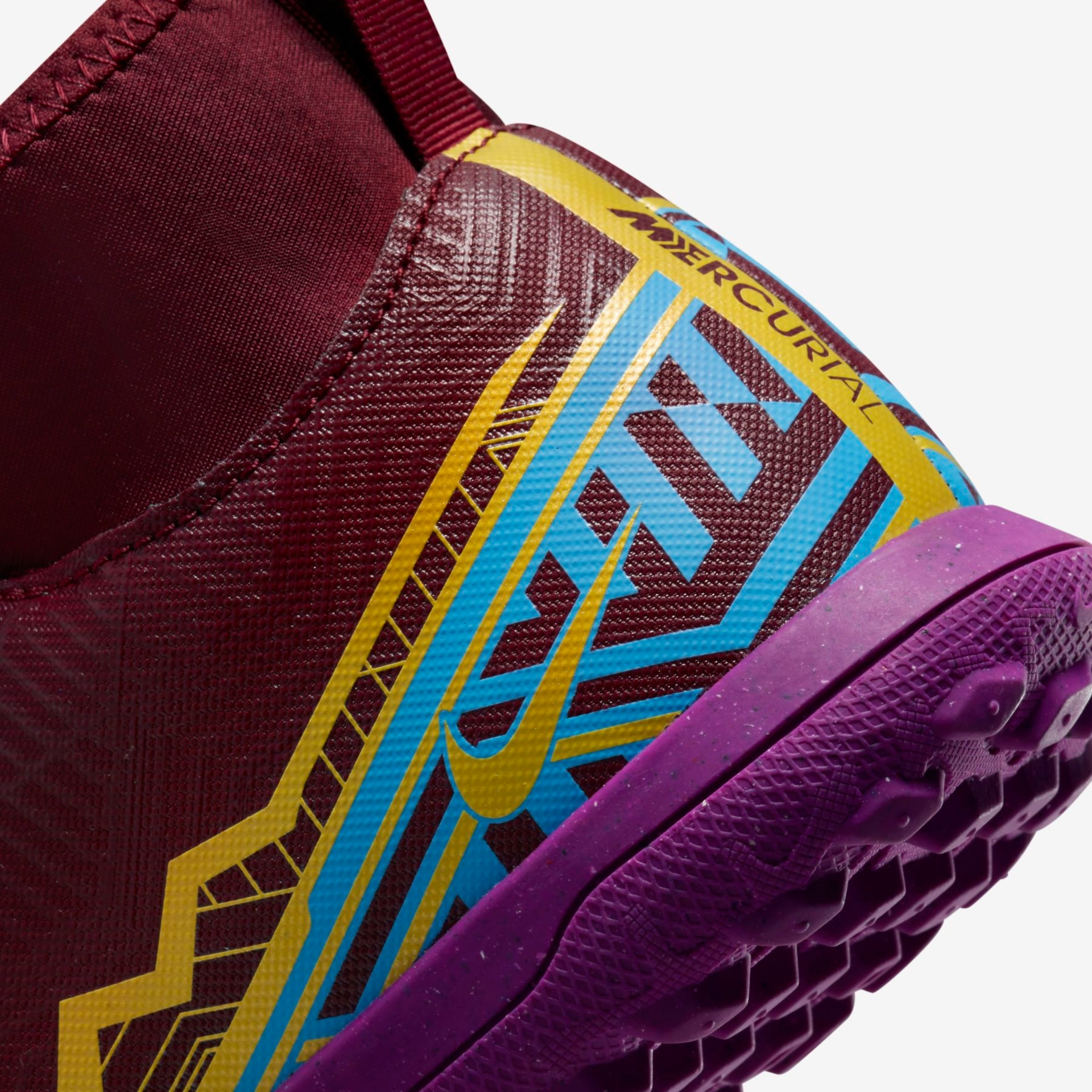 Chuteira Nike Mercurial Superfly 9 Club KM Infantil Society - Foto 8
