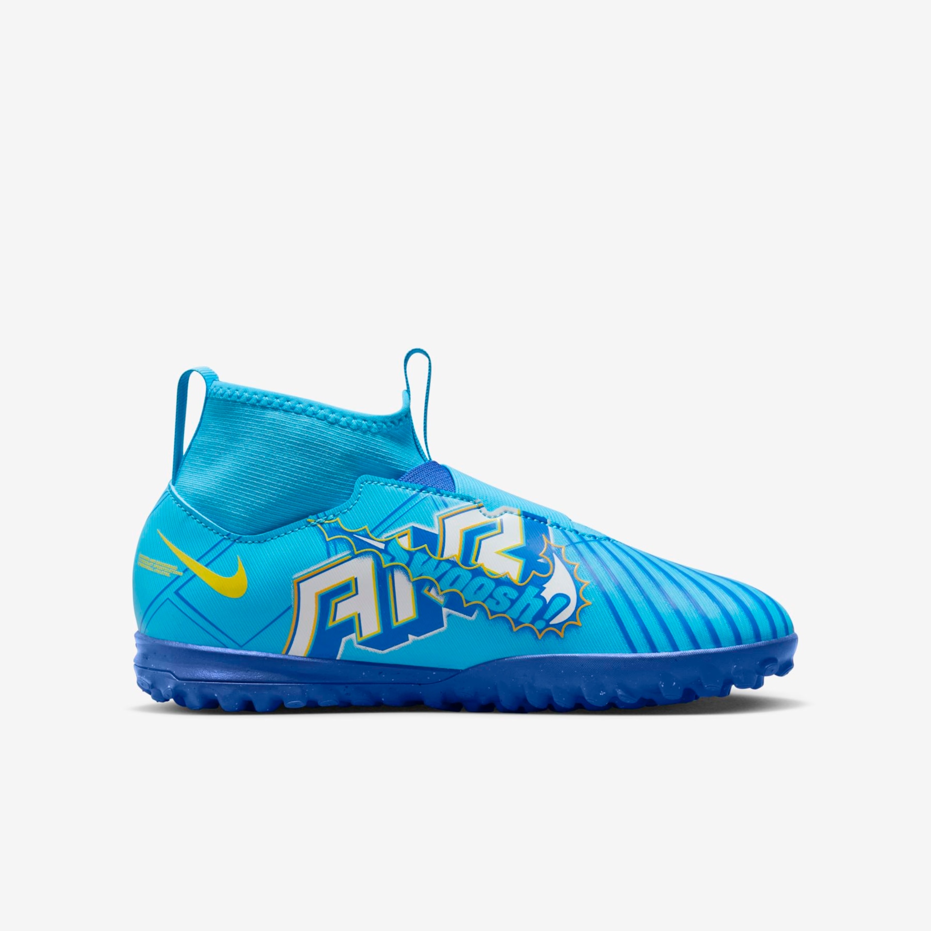 Chuteira Nike Zoom Mercurial Superfly 9 Academy KM Infantil Society - Foto 3
