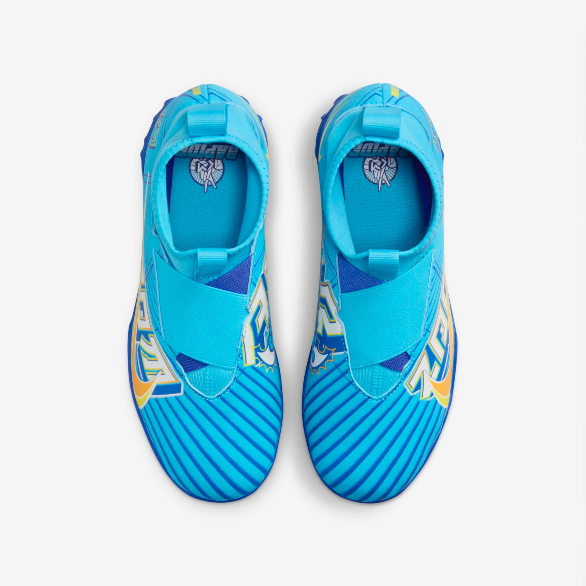 Chuteira Nike Zoom Mercurial Superfly 9 Academy KM Infantil Society - Foto 4