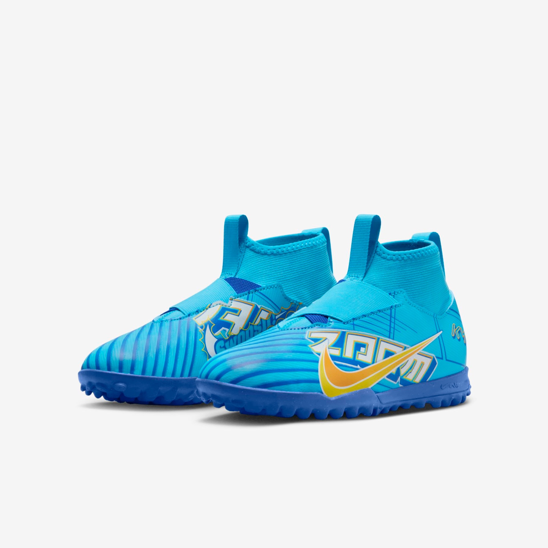 Chuteira Nike Zoom Mercurial Superfly 9 Academy KM Infantil Society - Foto 5