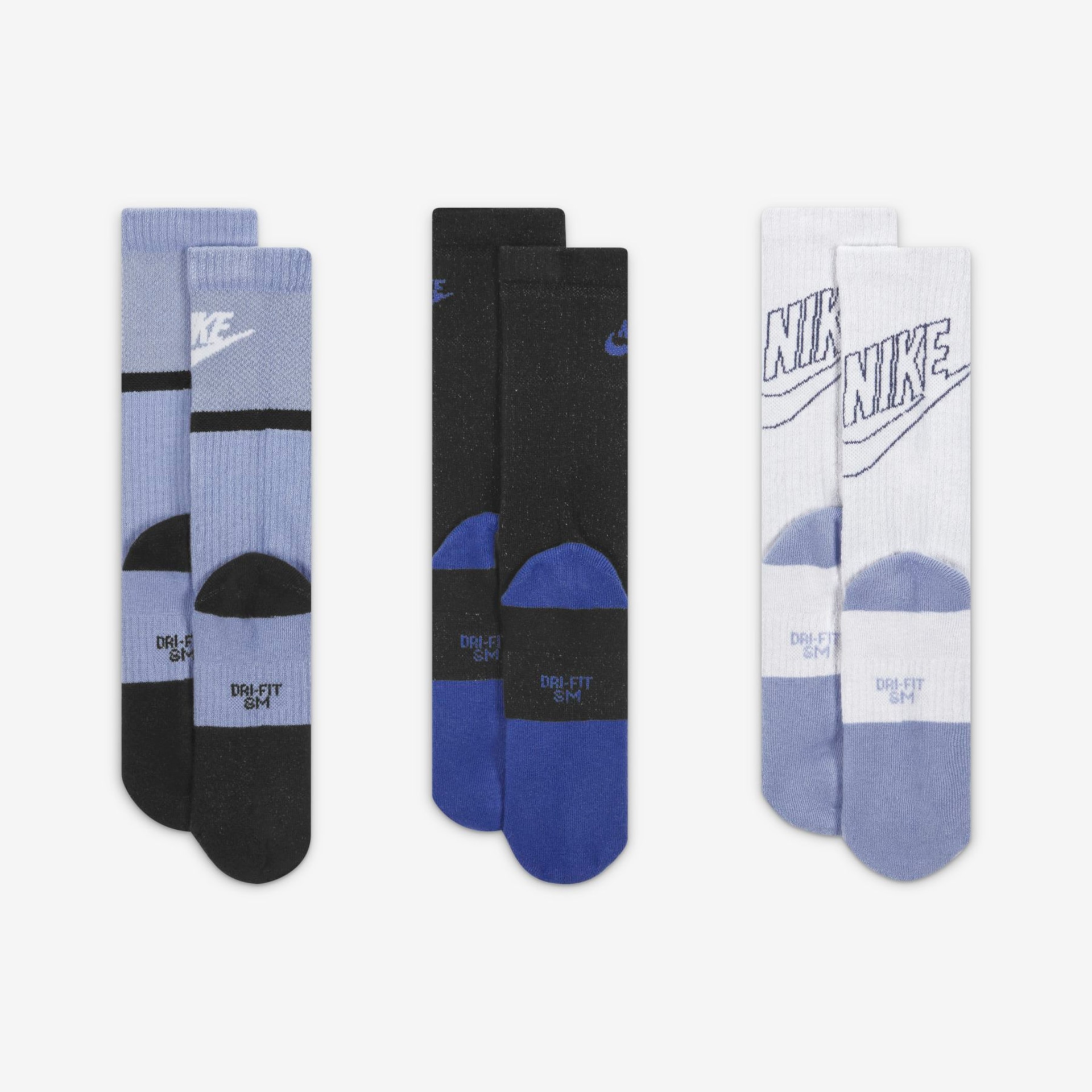 Meia Nike Everyday Cush Crew (3 Pares) Infantil - Foto 3