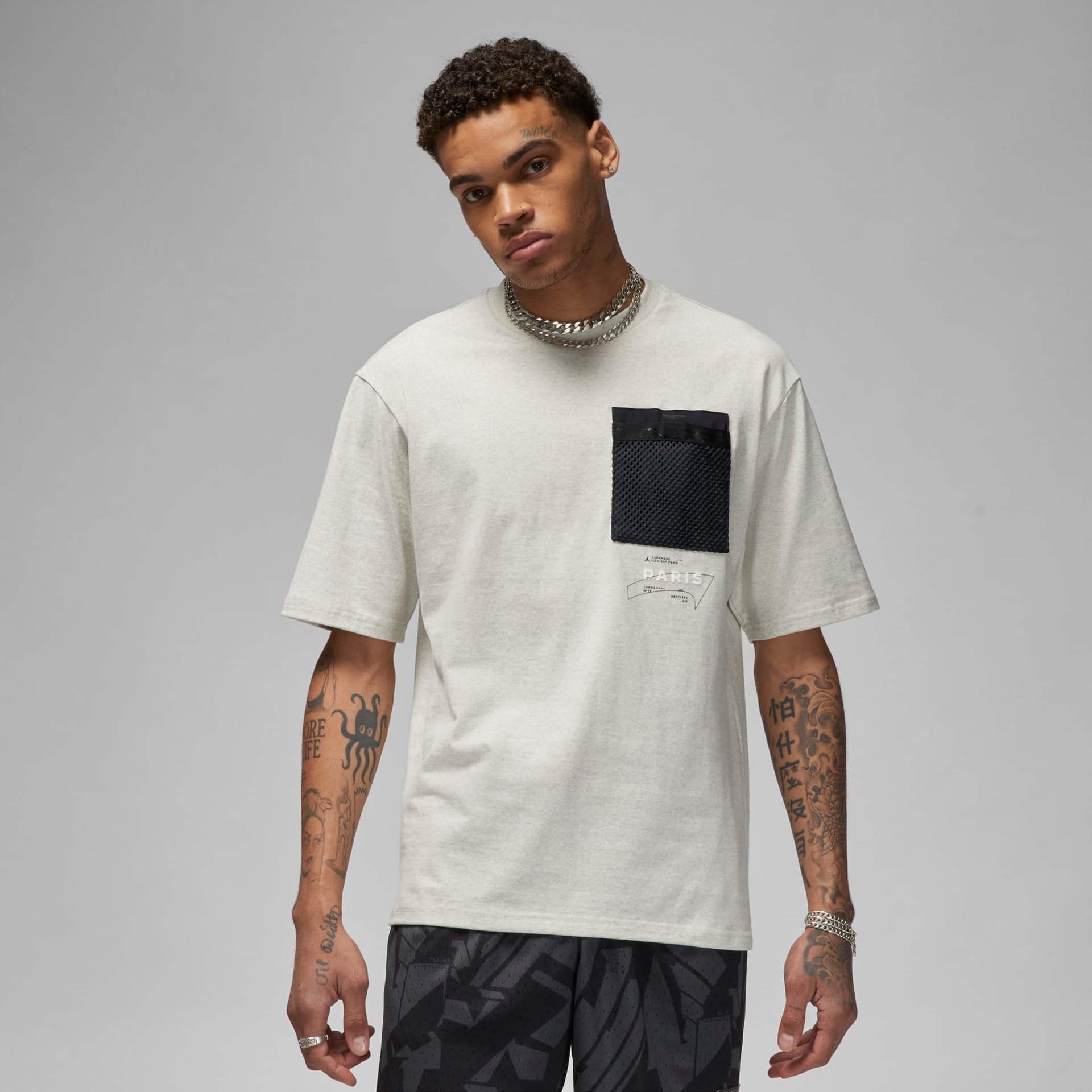 Camiseta Jordan PSG Pocket Masculina - Foto 1