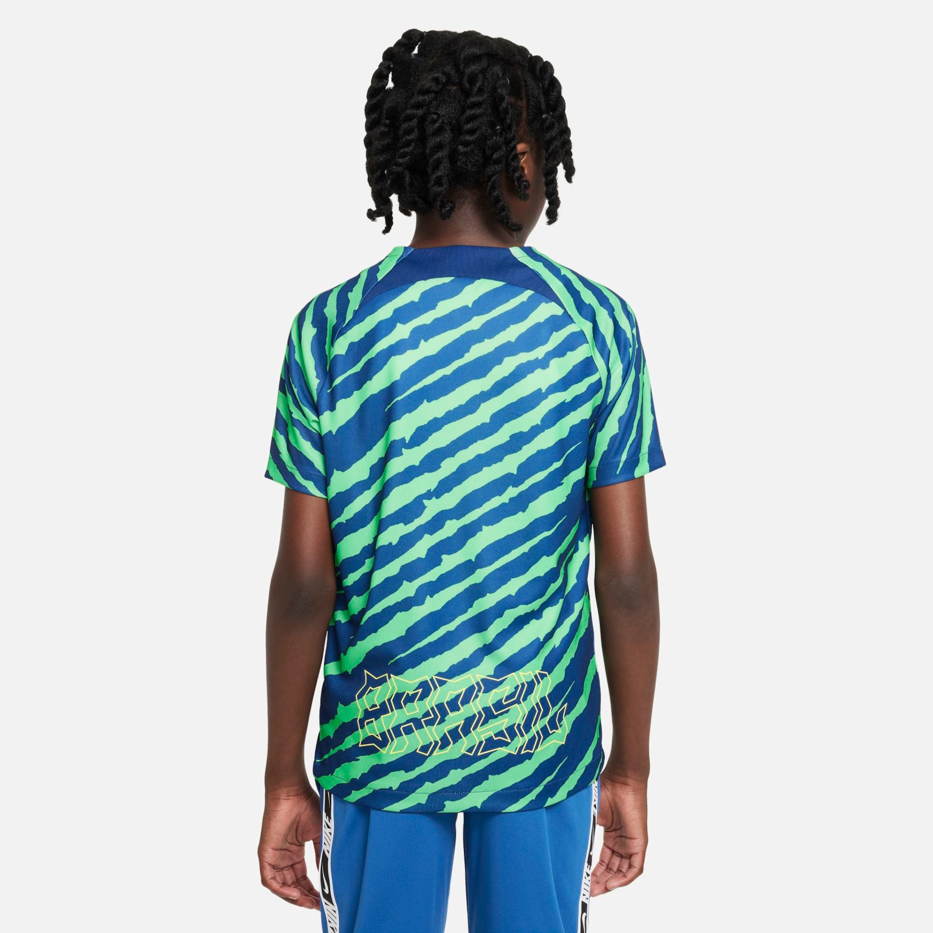 Camiseta Nike Brasil Pré-Jogo Infantil - Foto 2