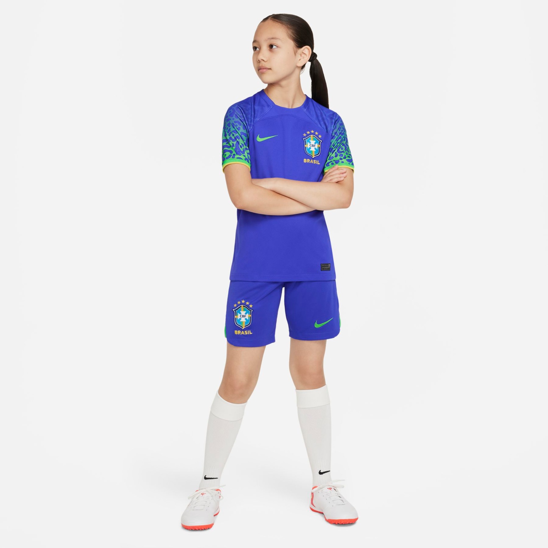 Camisa Nike Brasil II 2022/23 Torcedor Pro Infantil - Foto 5