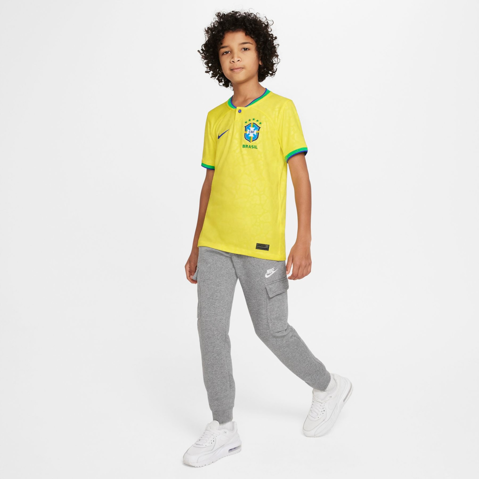 Camisa Nike Brasil I 2022/23 Torcedor Pro Infantil - Foto 4