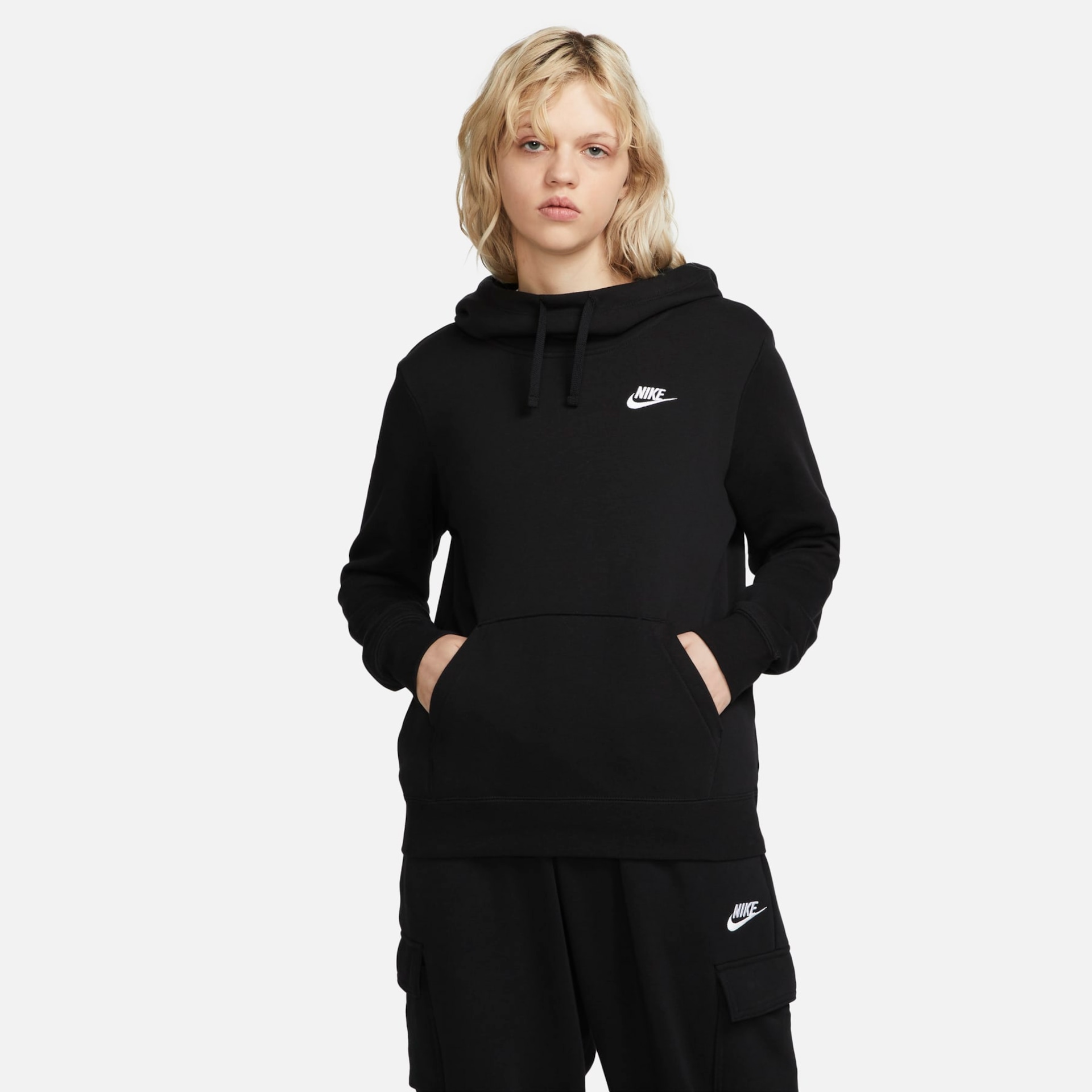 Blusão Nike Sportswear Club Fleece Feminino - Foto 1