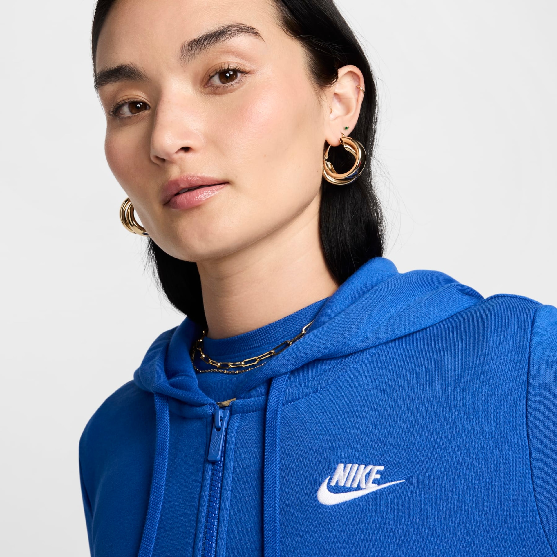 Jaqueta Nike Sportswear Club Fleece Feminina - Foto 3