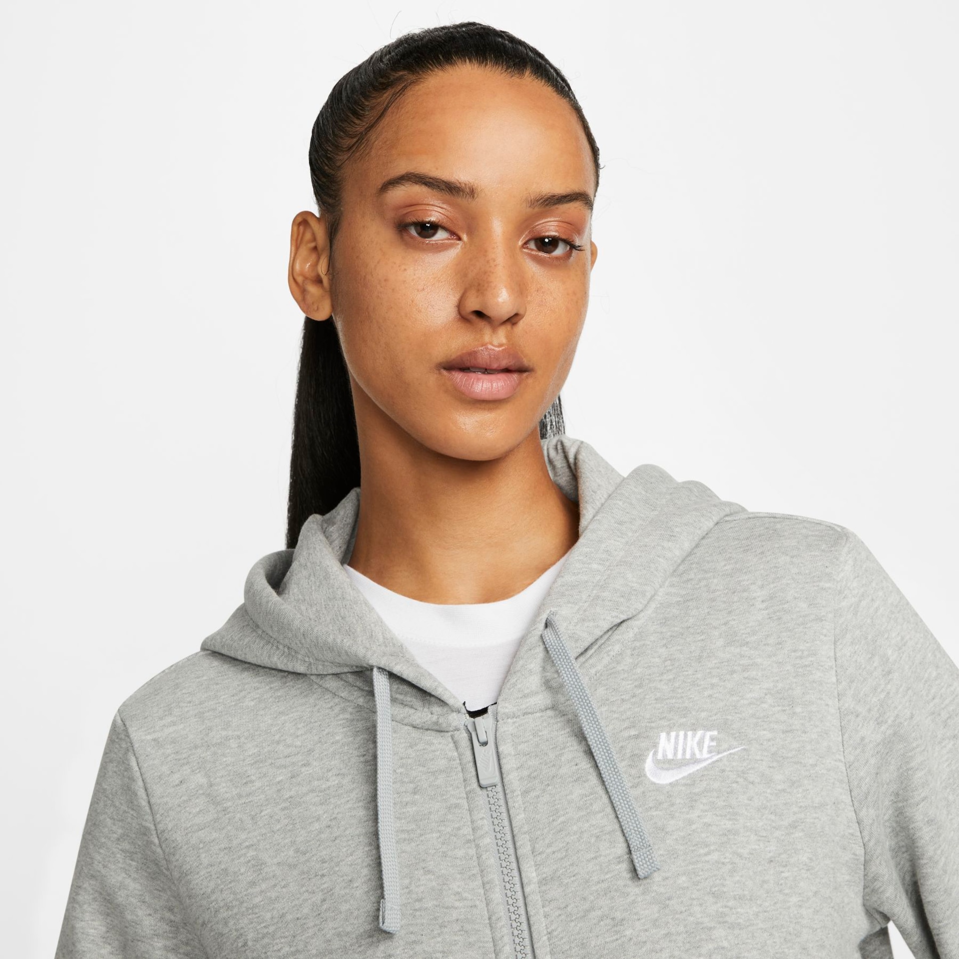 Jaqueta Nike Sportswear Club Fleece Feminina - Foto 3