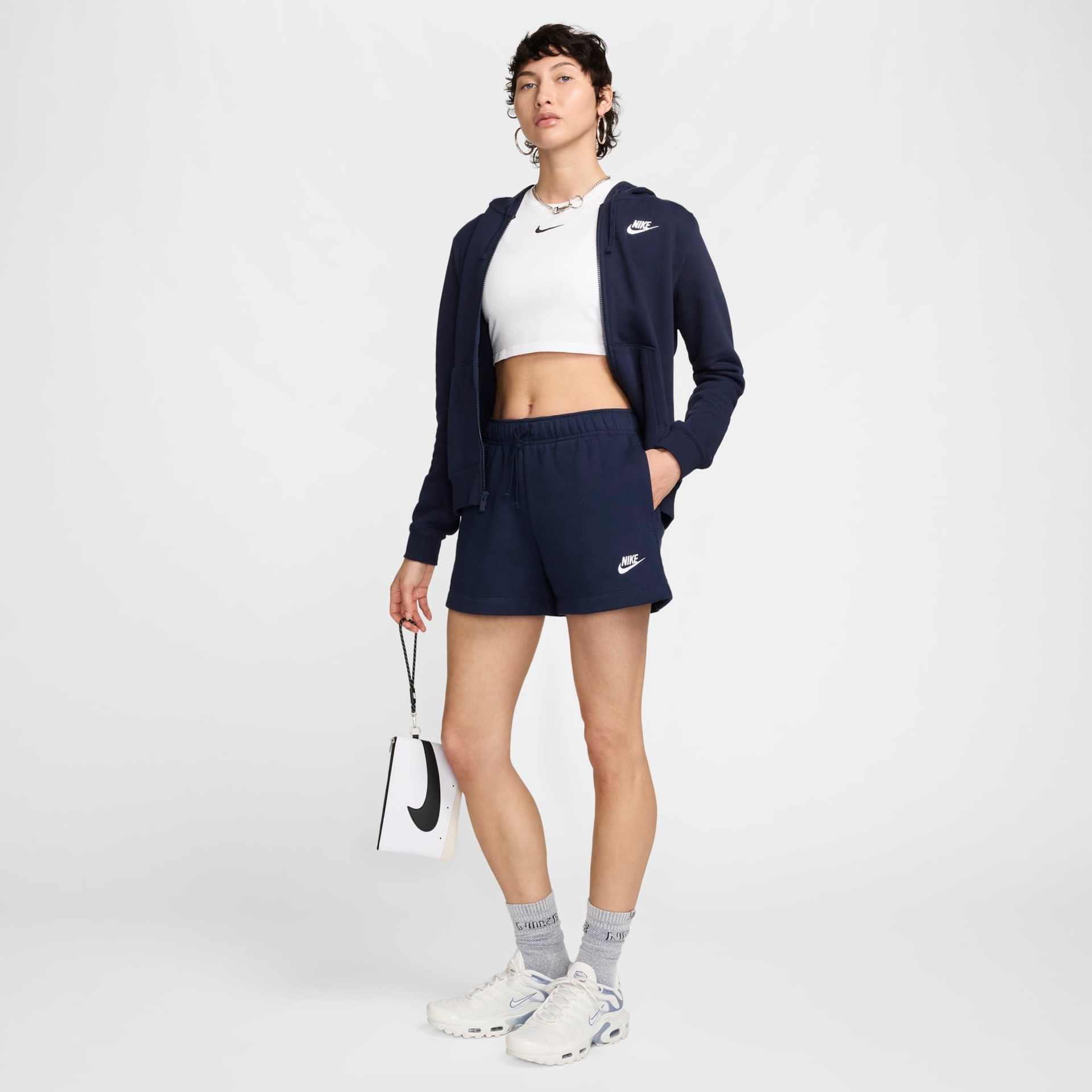 Shorts Nike Sportswear Club Fleece Feminino - Foto 5