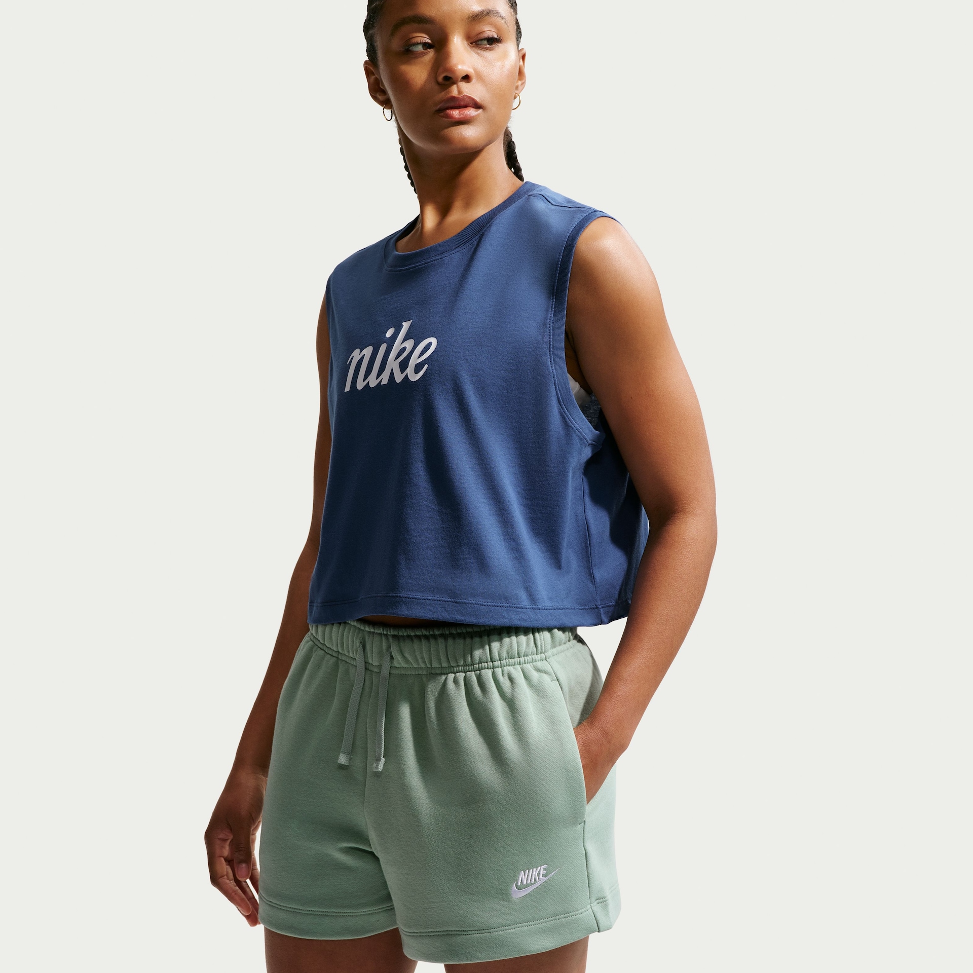 Shorts Nike Sportswear Club Fleece Feminino - Foto 2