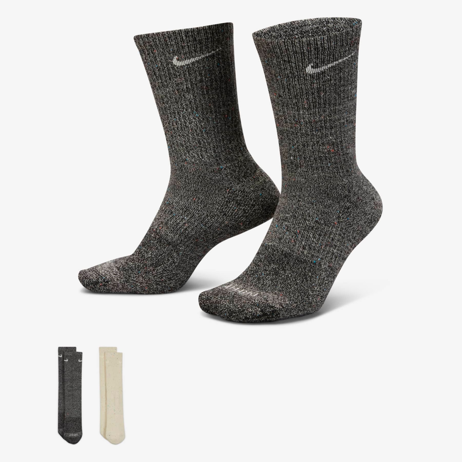 Meia Nike Everyday Plus Cush Crew (2 Pares) Unissex - Foto 1