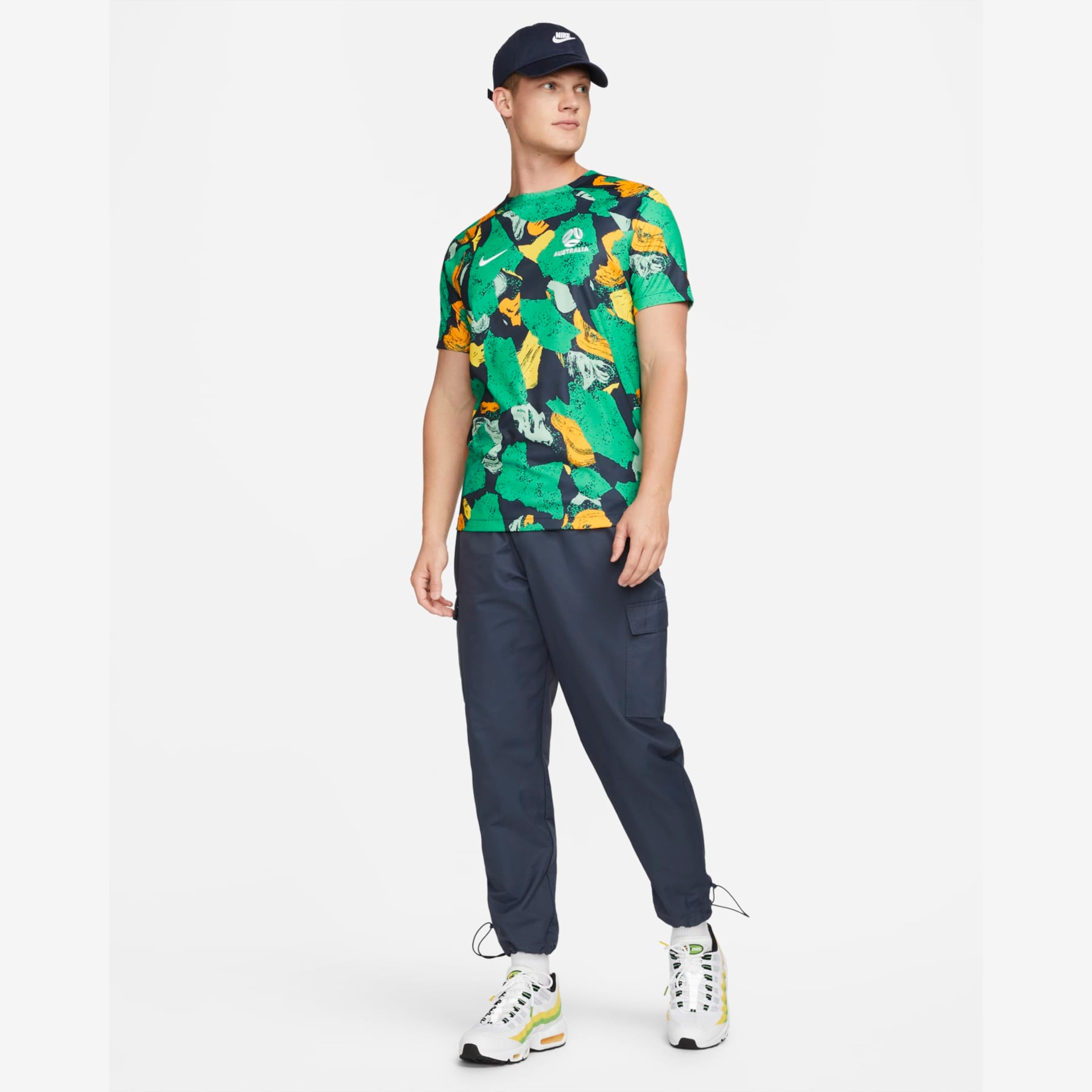 Camiseta Nike Austrália Pré-Jogo Masculina - Foto 6