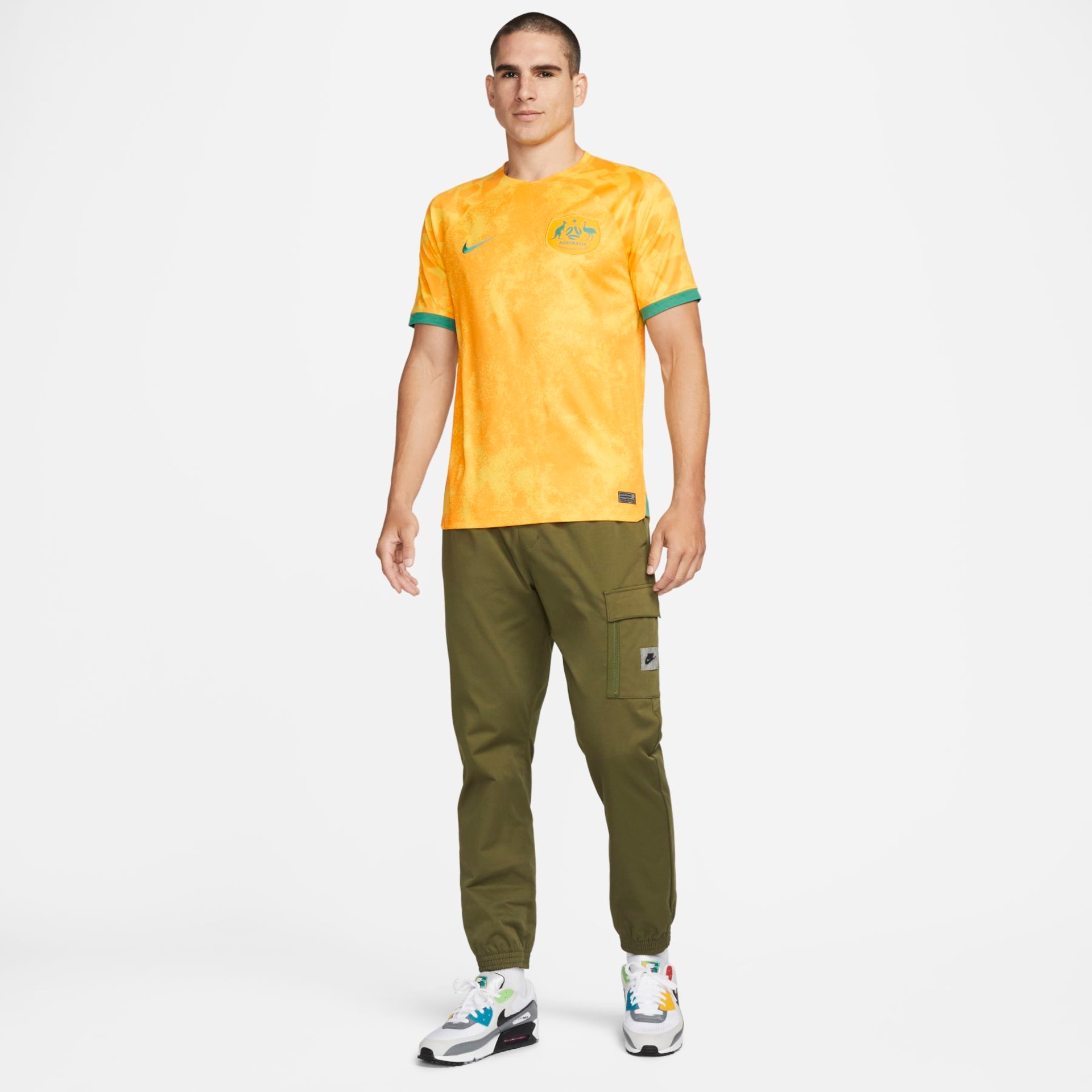Camisa Nike Austrália I 2022/23 Torcedor Pro Masculina - Foto 6