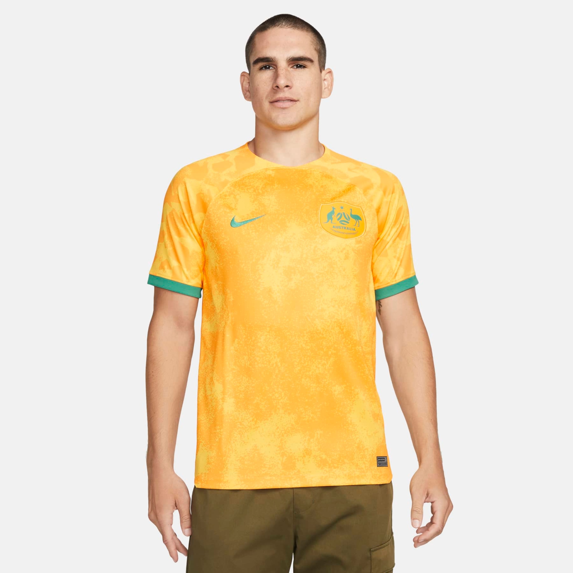Camisa Nike Austrália I 2022/23 Torcedor Pro Masculina - Foto 1