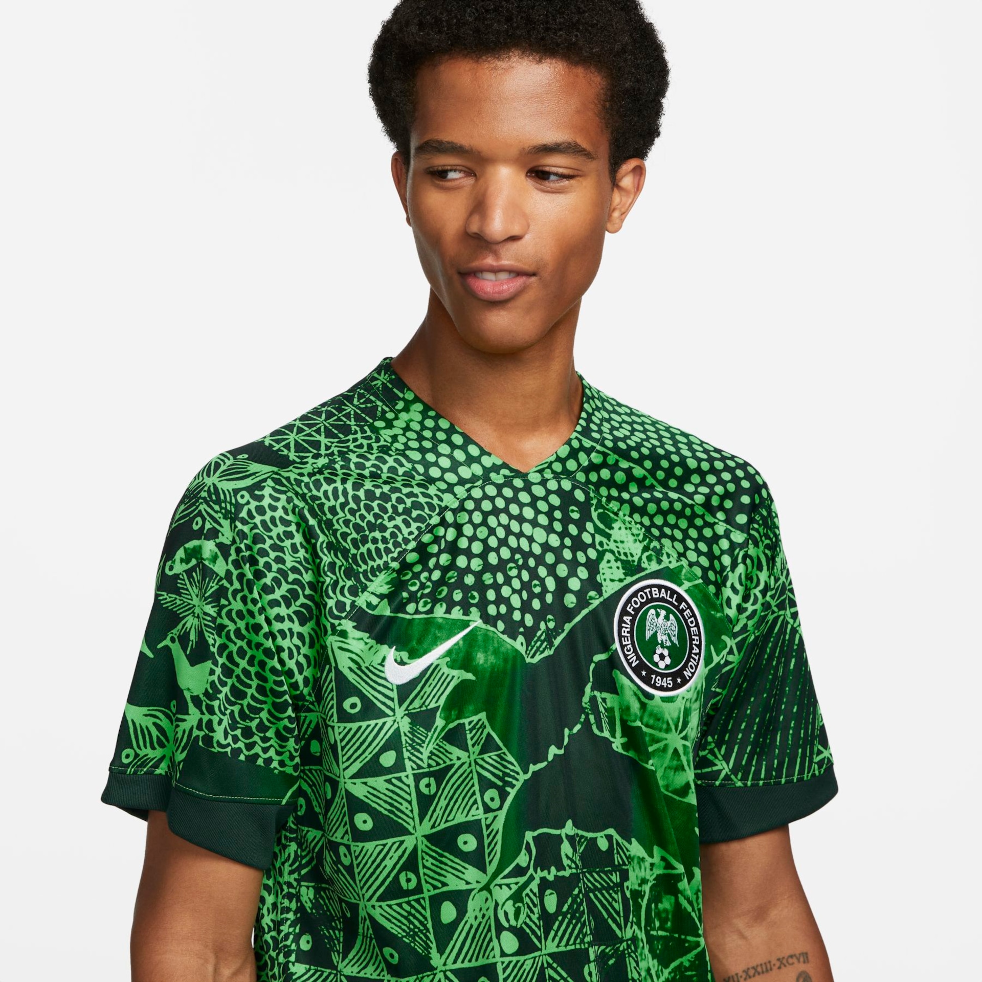 Camisa Nike Nigéria I 2022/23 Torcedor Pro Masculina - Foto 3