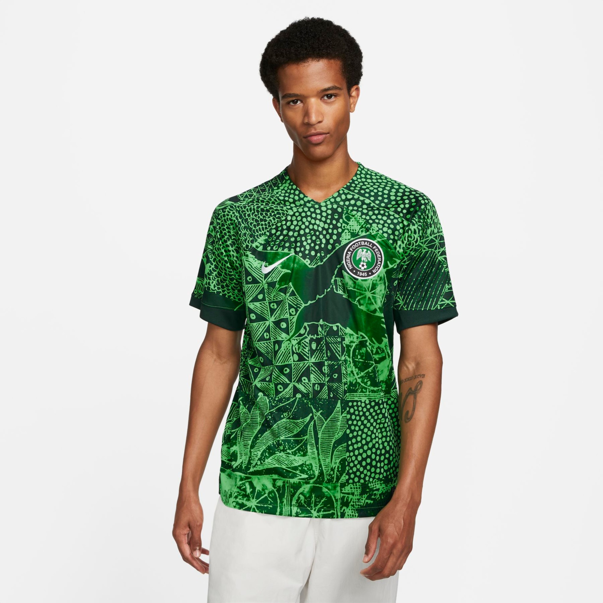 Camisa Nike Nigéria I 2022/23 Torcedor Pro Masculina - Foto 1