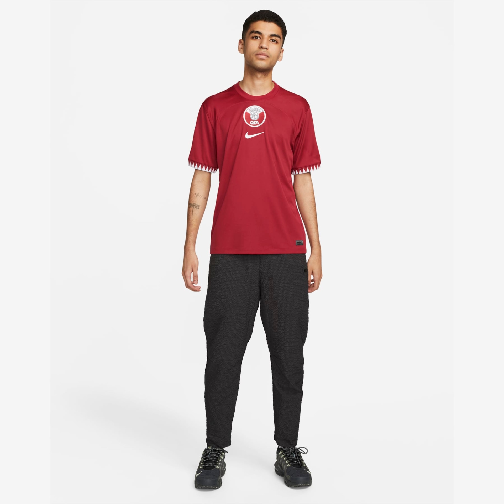 Camisa Nike Catar I 2022/23 Torcedor Pro Masculina - Foto 6