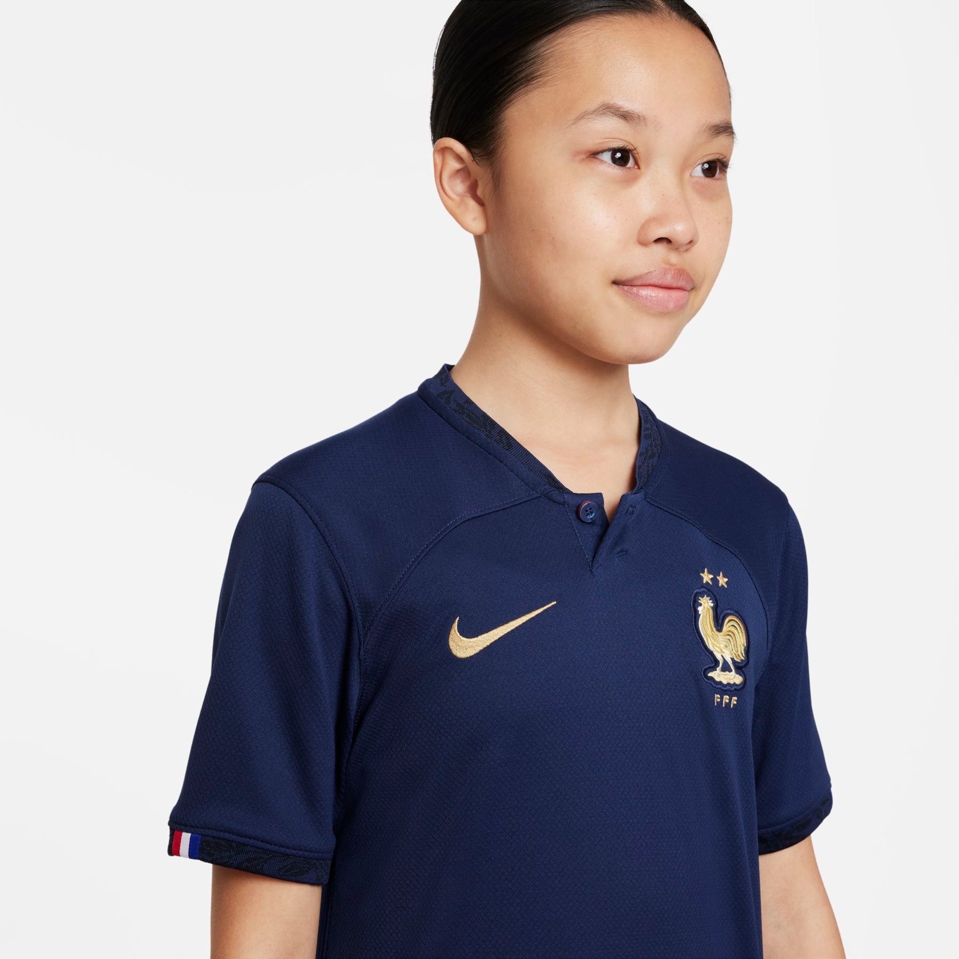 Camisa Nike França I 2022/23 Torcedor Pro Infantil - Foto 3