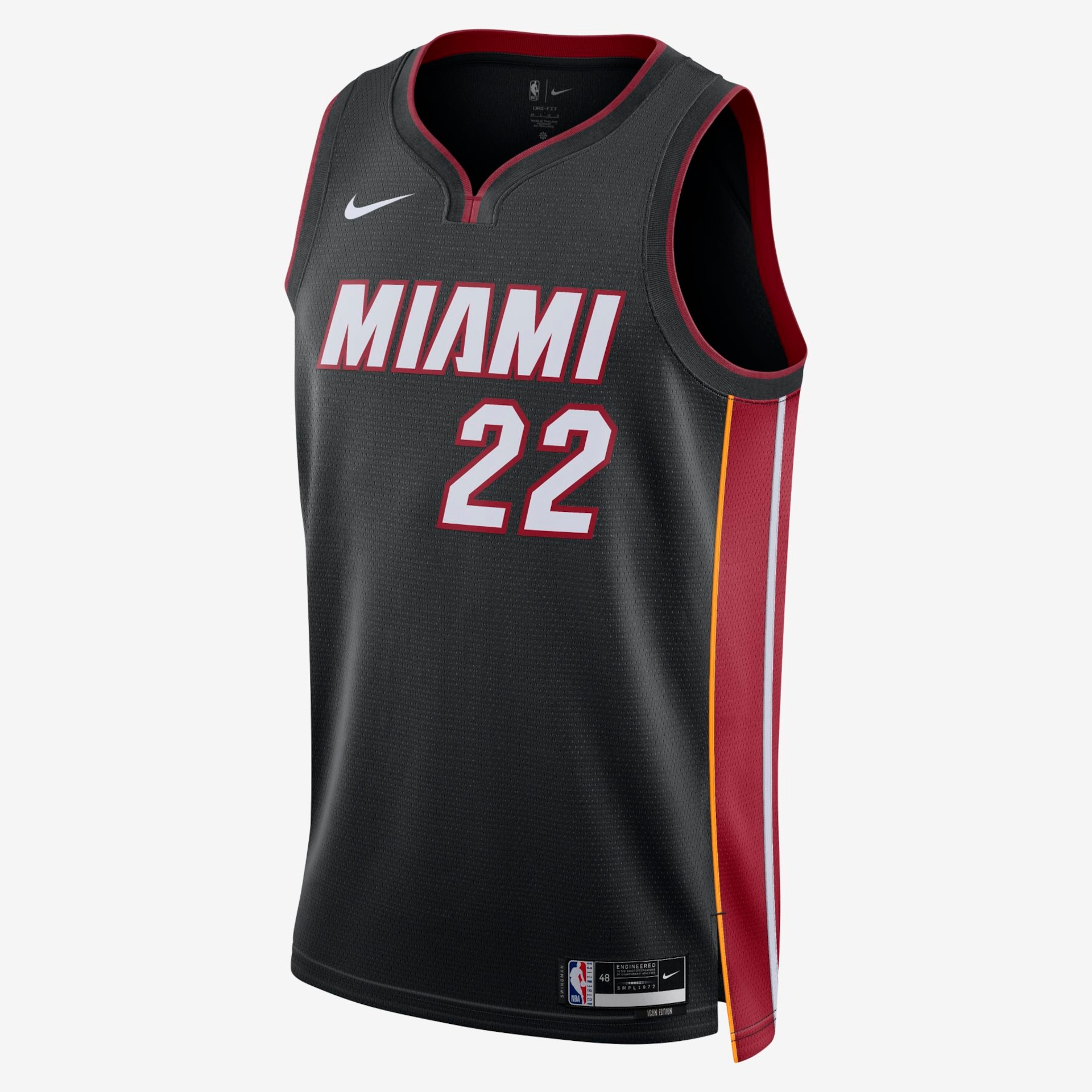 Regata Nike Miami Heat Icon Edition 2022/23 Masculina - Foto 1