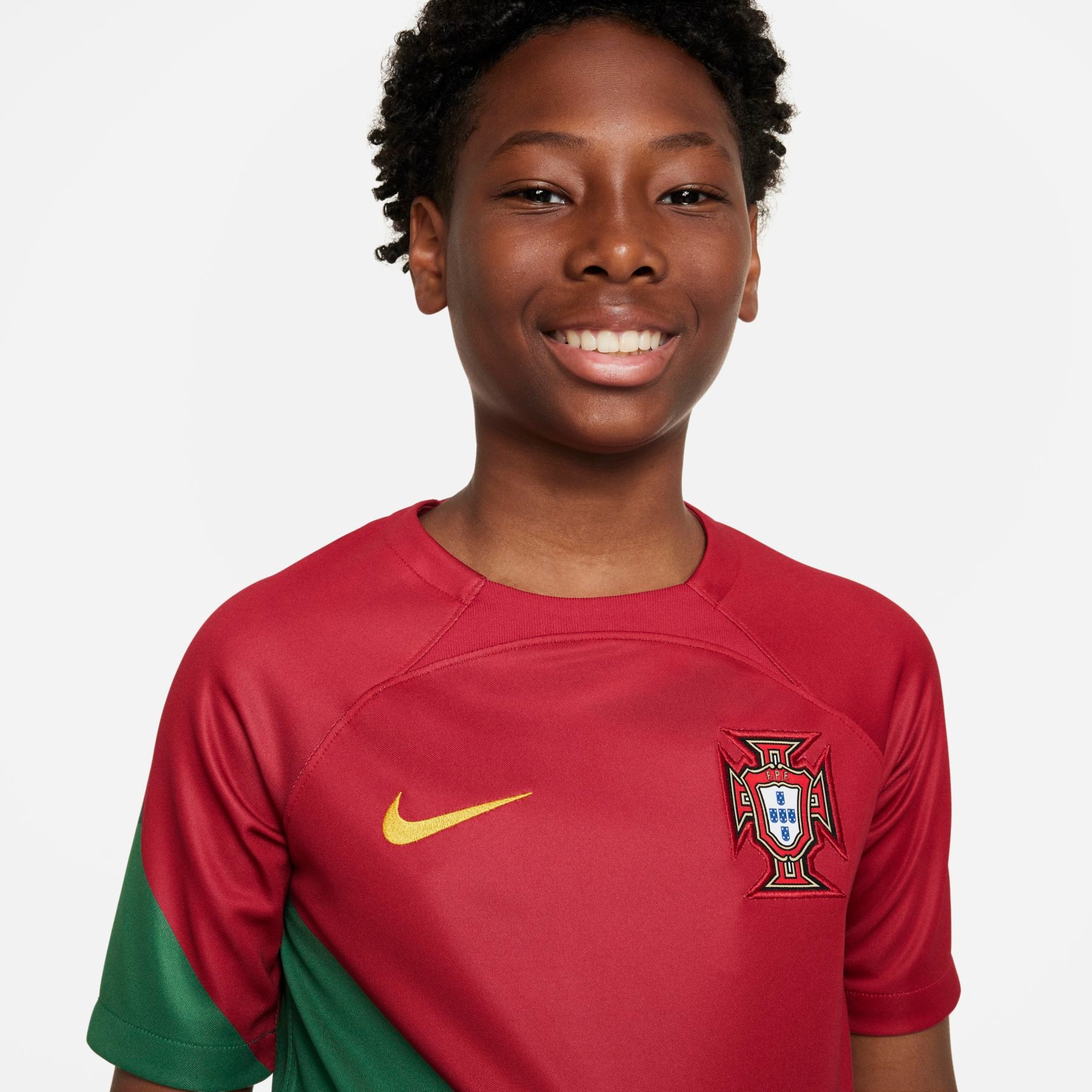 Camisa Nike Portugal I 2022/23 Torcedor Pro Infantil - Foto 3