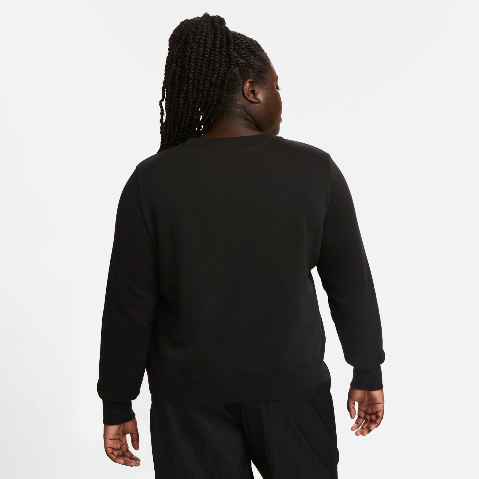 Plus Size - Blusão Nike Sportswear Club Fleece Feminino - Foto 2