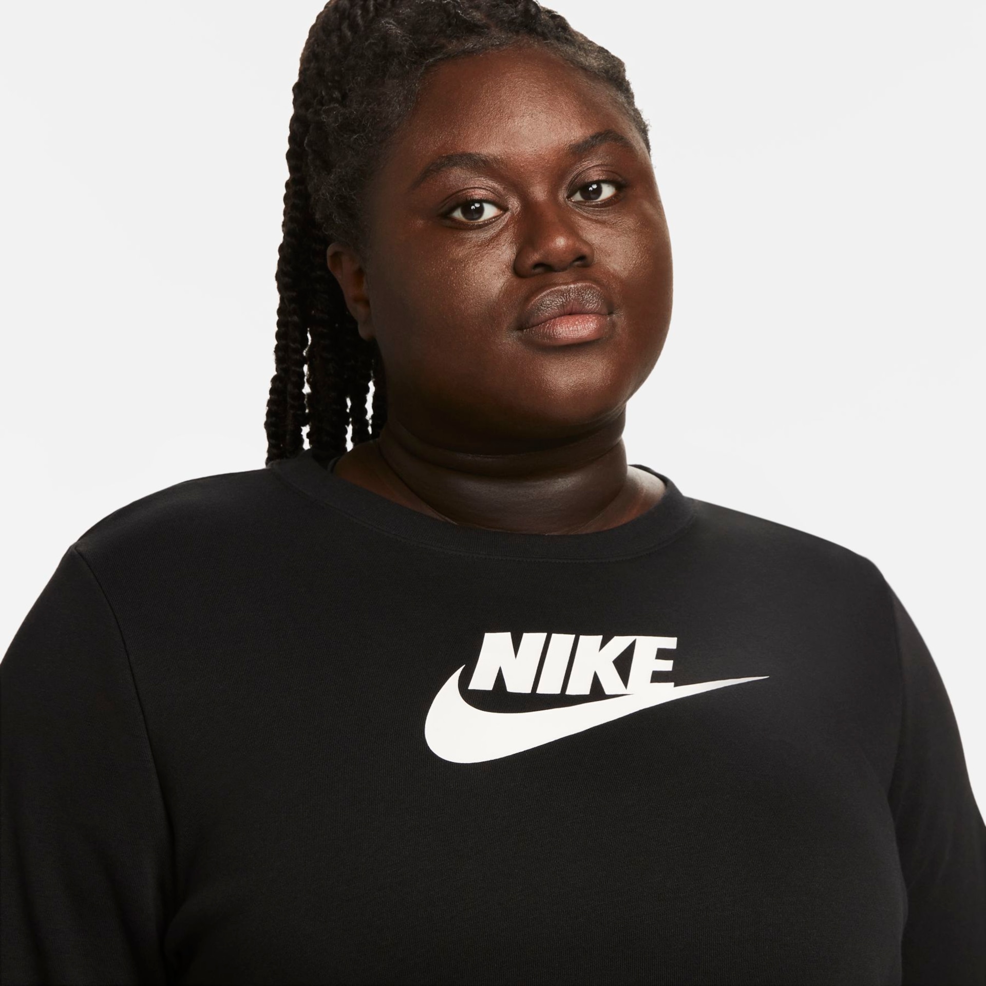 Plus Size - Blusão Nike Sportswear Club Fleece Feminino - Foto 3