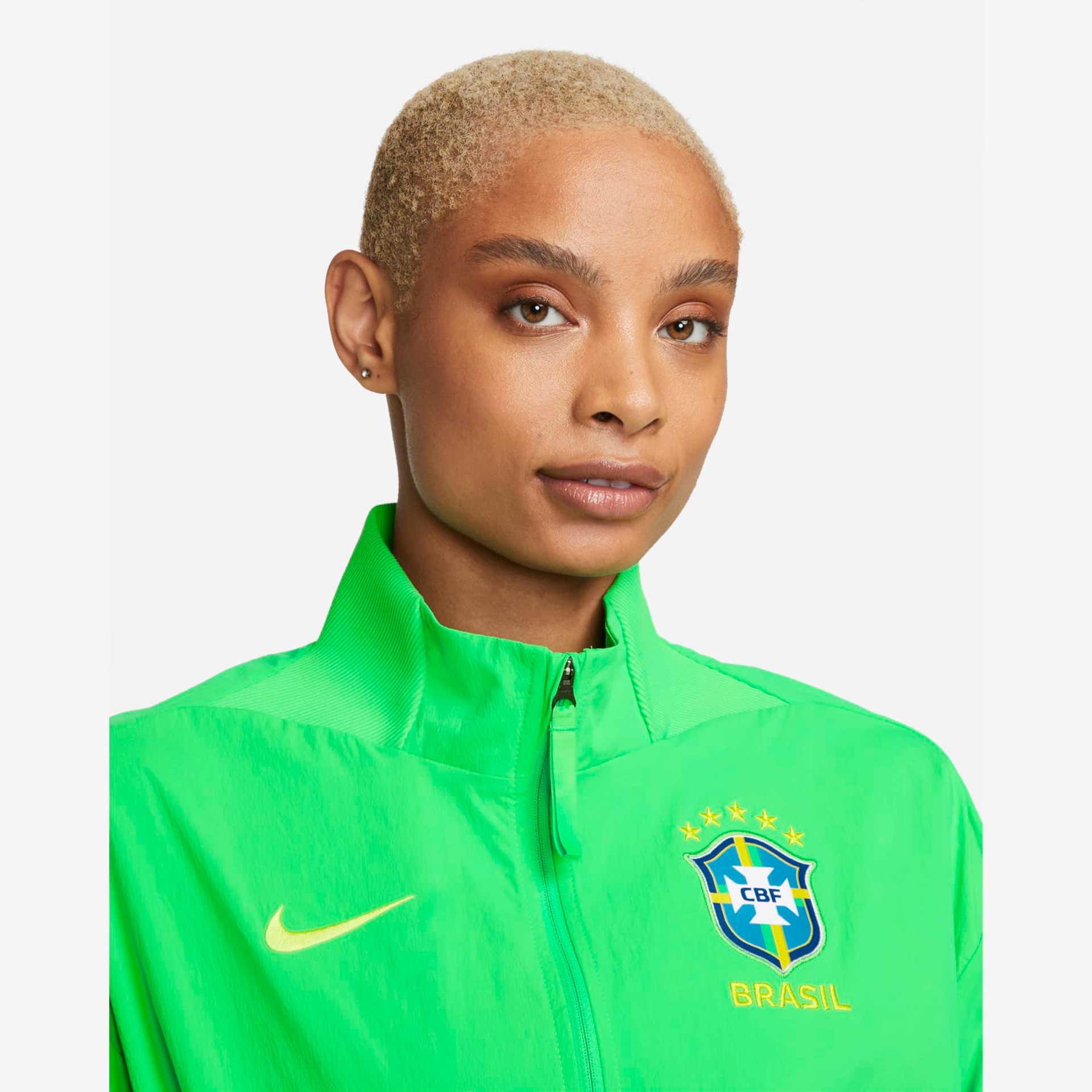 Jaqueta Nike Brasil Dri-FIT Feminina - Foto 3