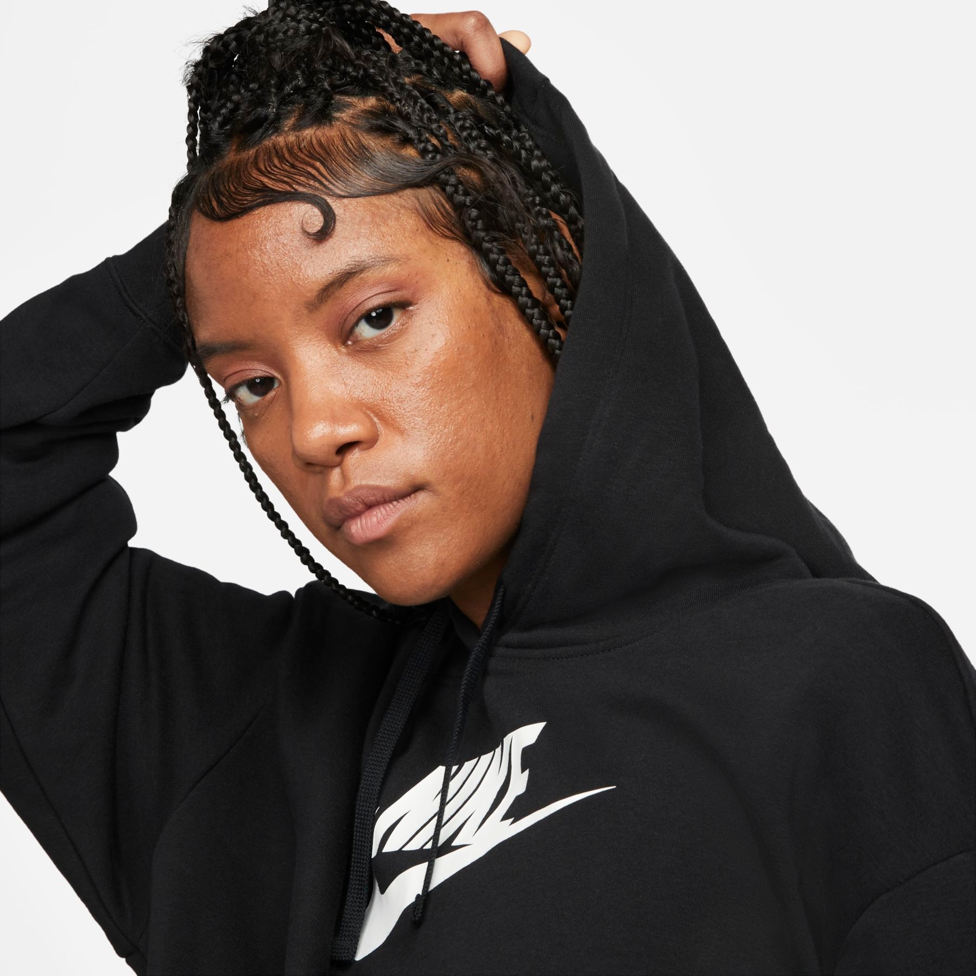 Blusão Nike Sportswear Club Fleece Crop Feminino - Foto 4