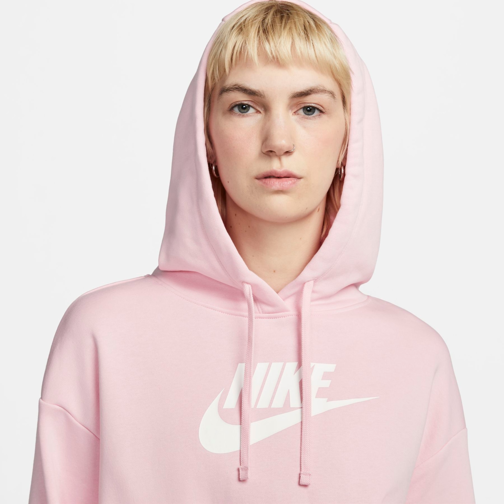 Blusão Nike Sportswear Club Fleece Crop Feminino - Foto 3