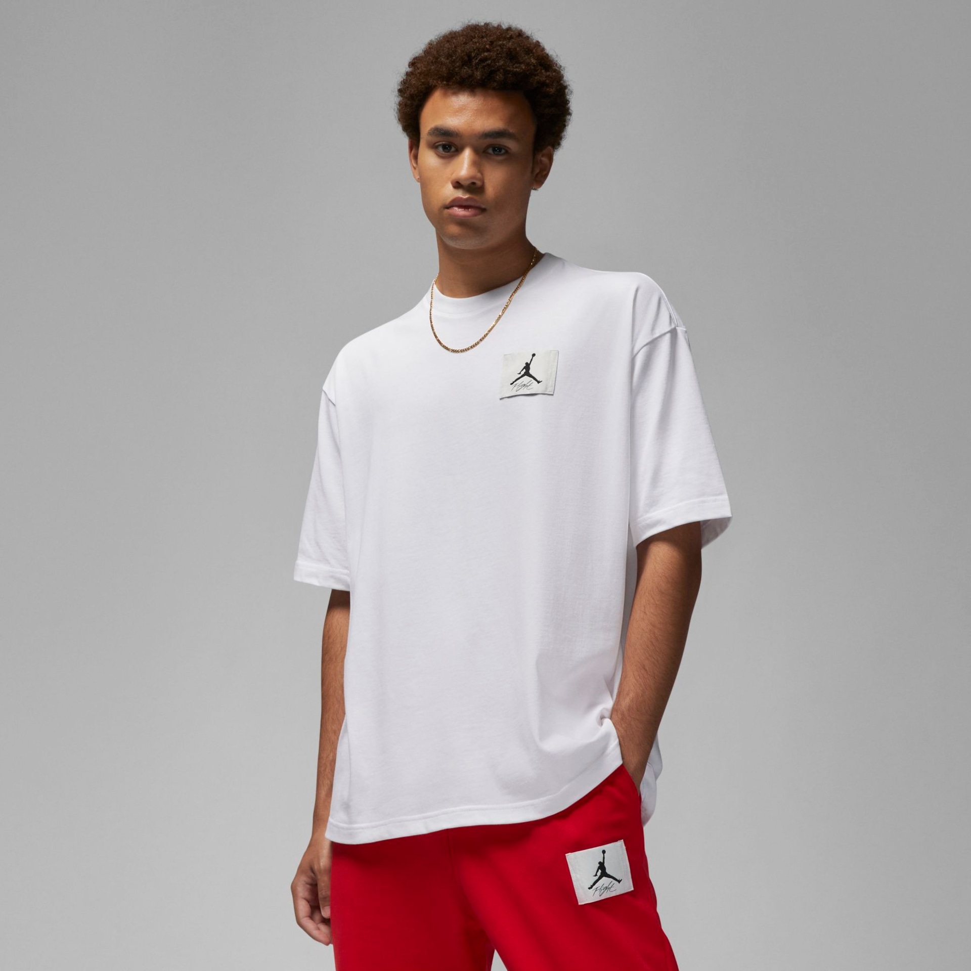 Camiseta Jordan Flight Essential Crew Masculina - Foto 1