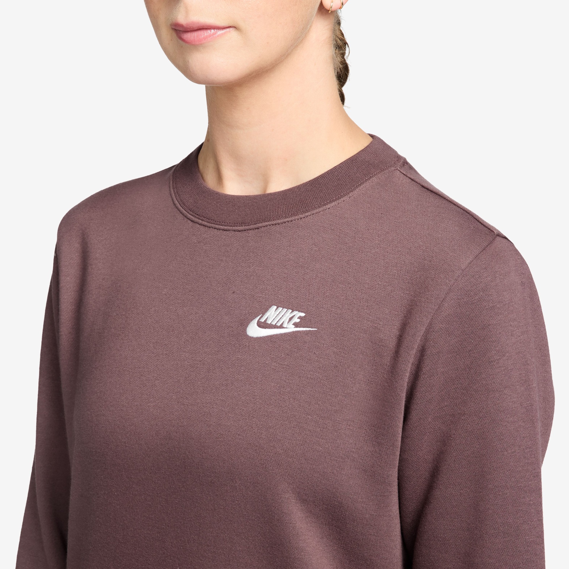 Blusão Nike Sportswear Club Fleece Crew Feminino - Foto 2