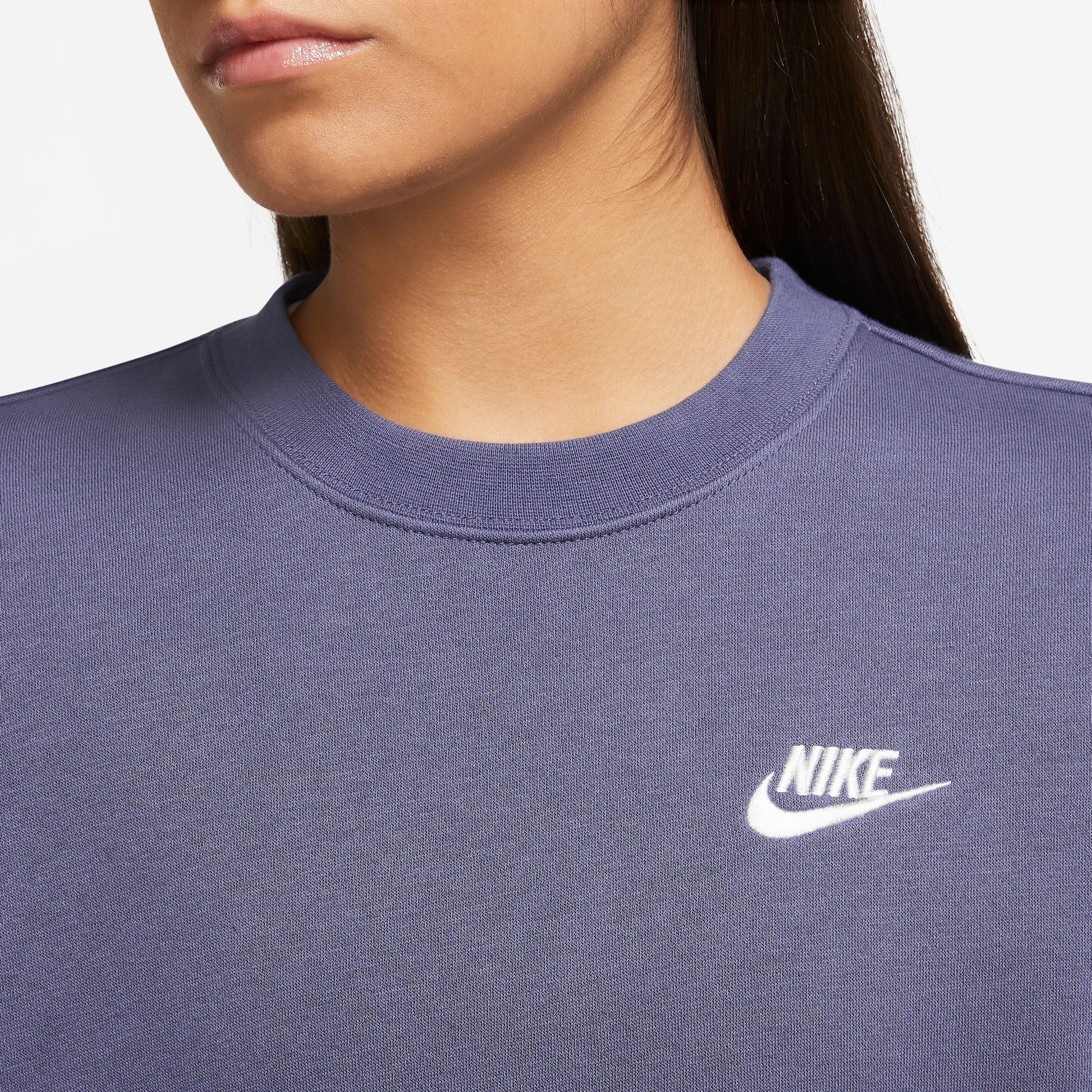 Blusão Nike Sportswear Club Fleece Crew Feminino - Foto 3