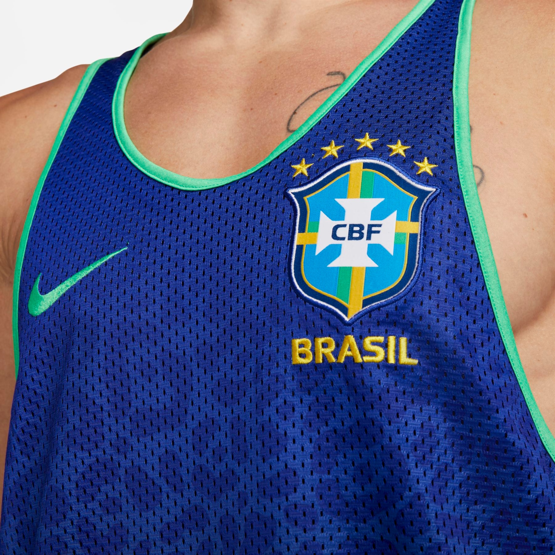 Regata Nike Brasil Standard Issue Masculina - Foto 4