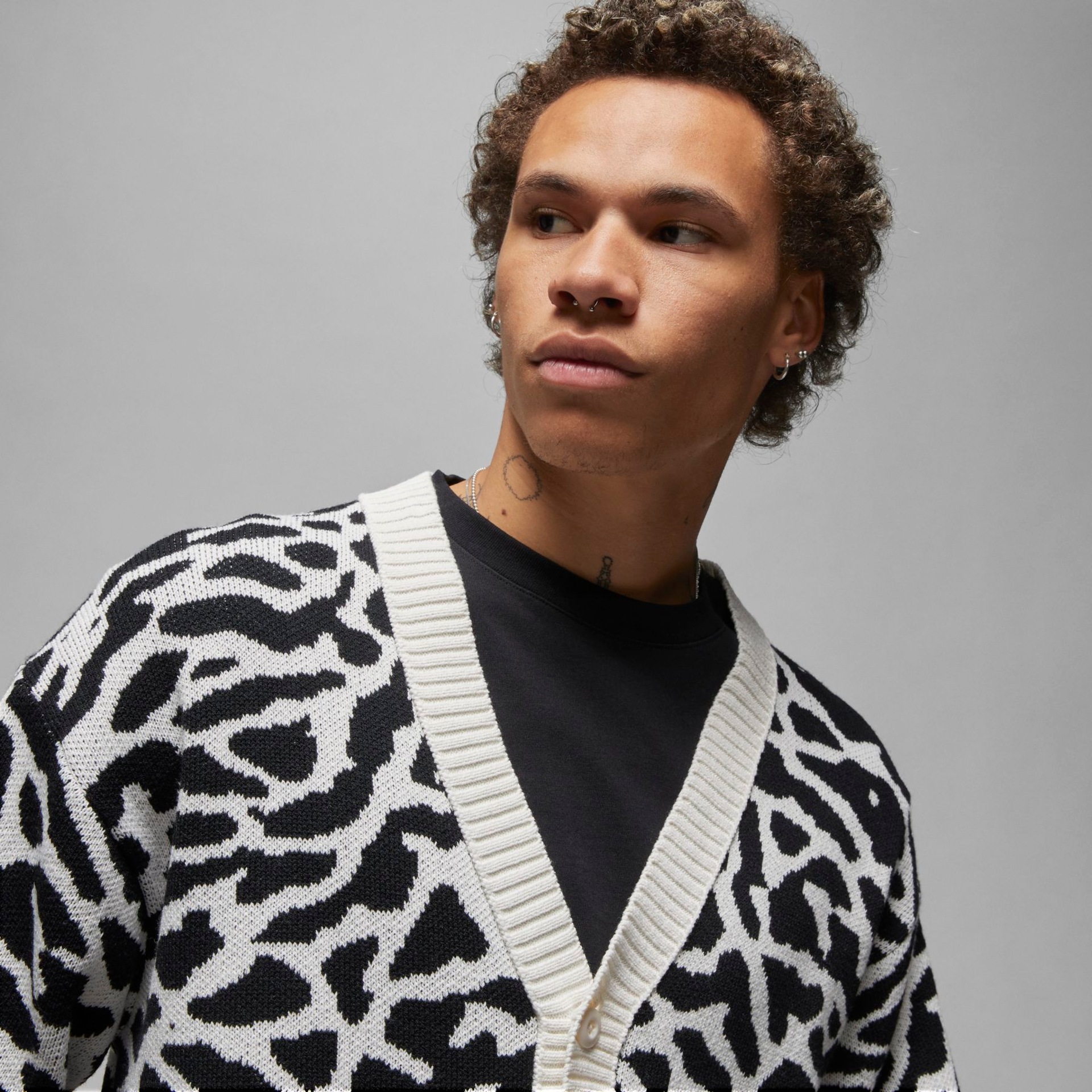 Cardigan Jordan Flight Heritage Masculino - Foto 3