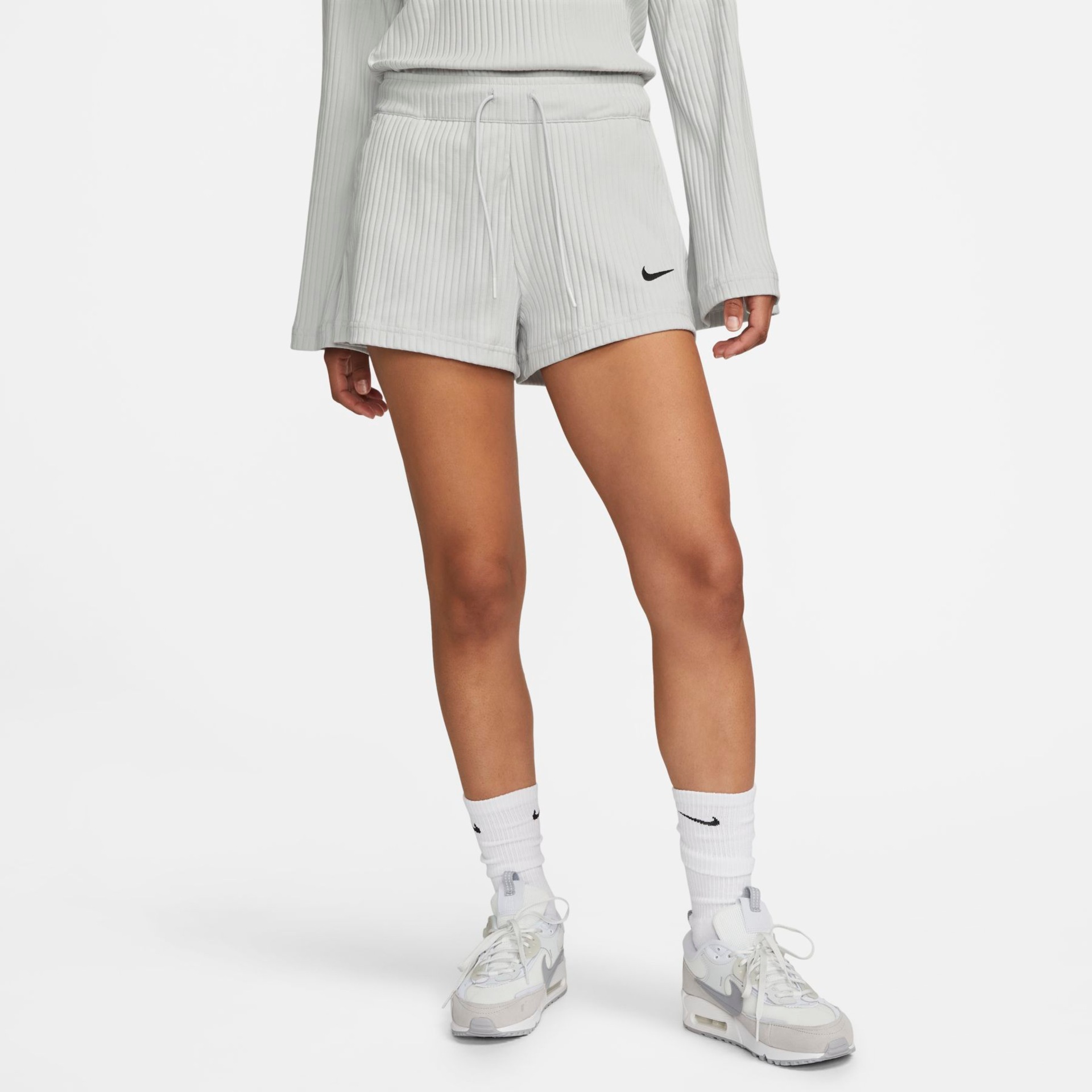 Shorts Nike Sportswear Rib Jersey Feminino - Foto 1