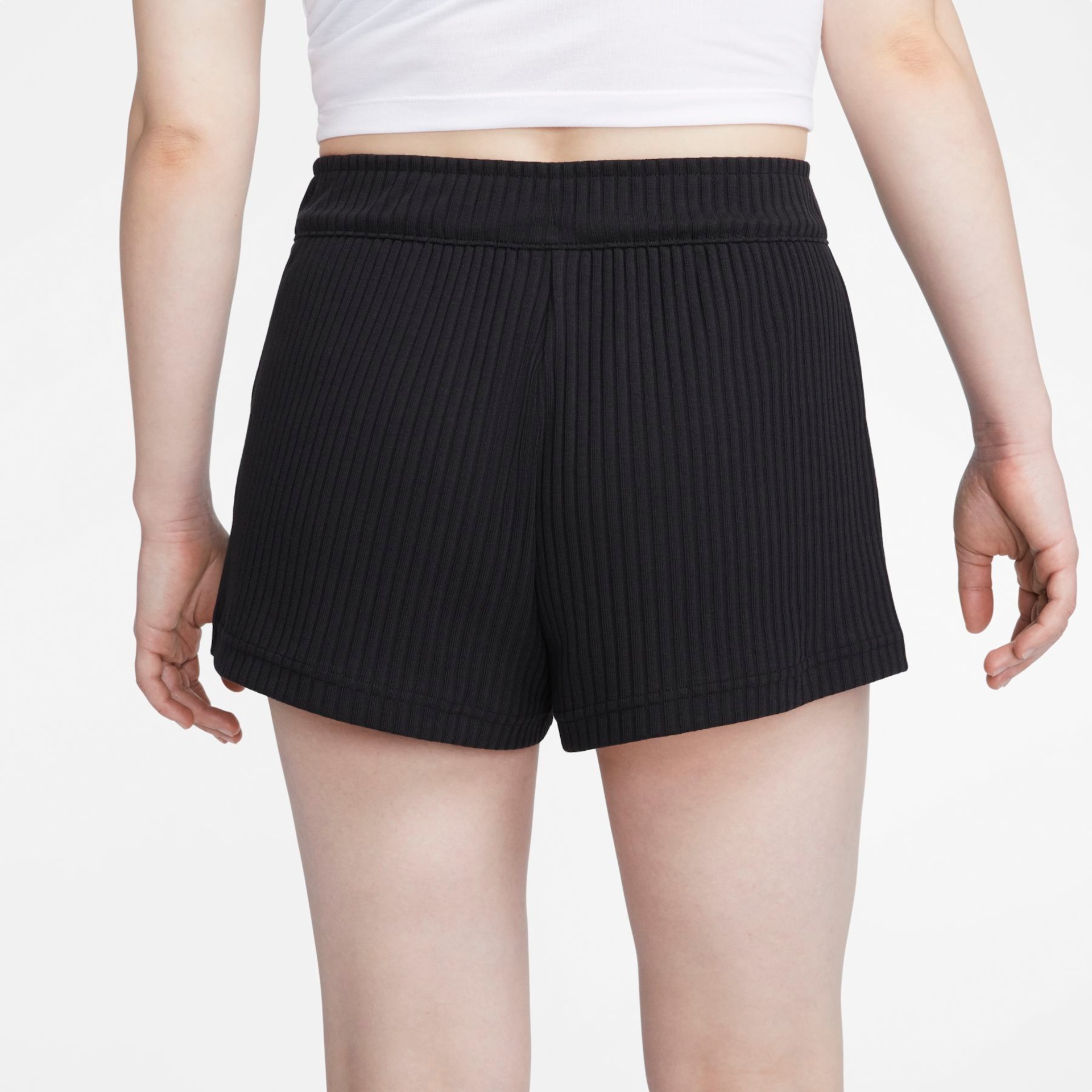 Shorts Nike Sportswear Rib Jersey Feminino - Foto 3