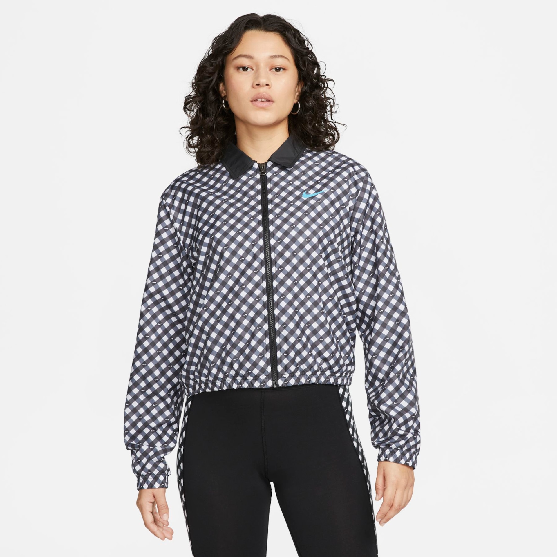 Jaqueta Nike Sportswear Gingham Coach Feminina - Foto 1