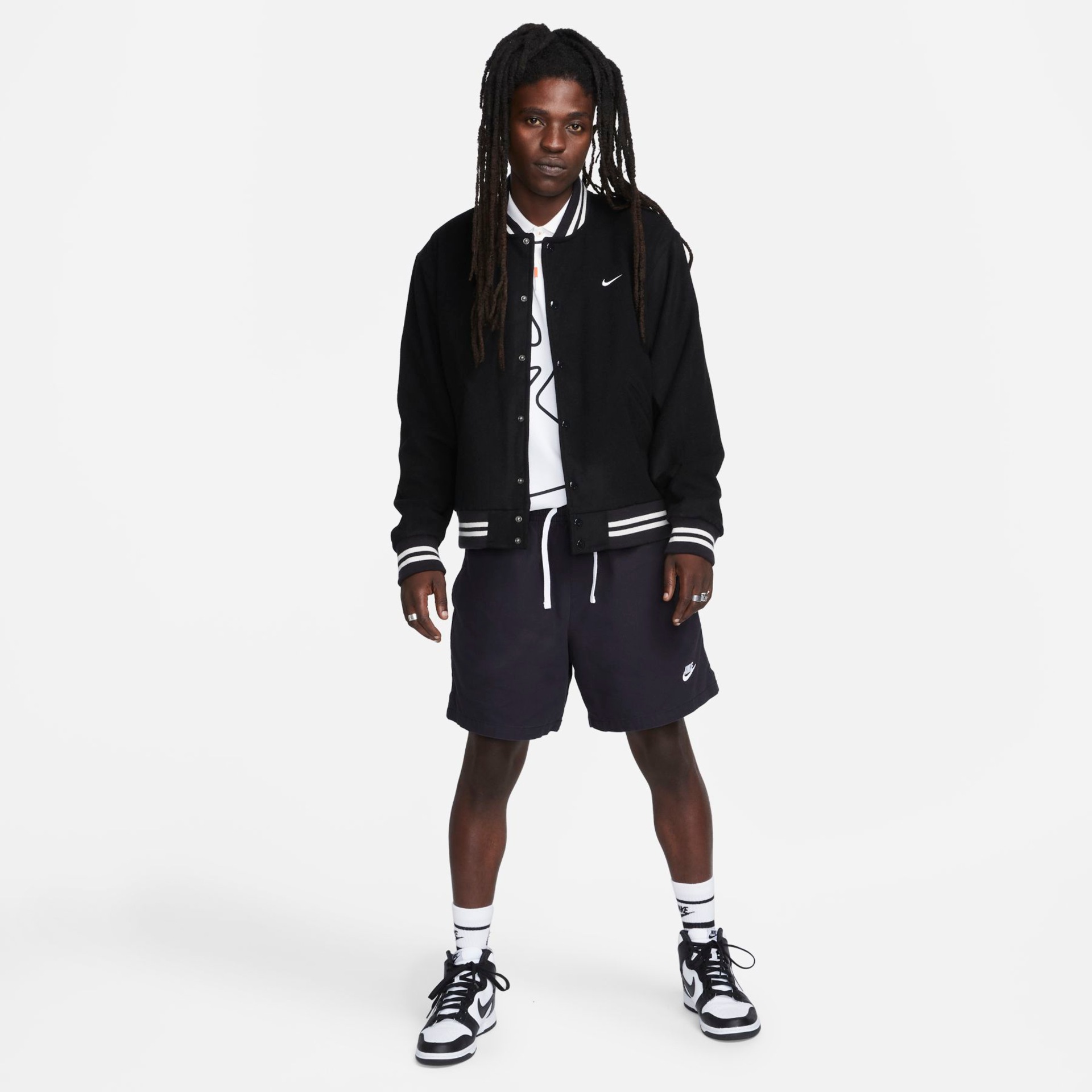 Shorts Nike Club+ Woven Wash Flow Masculino - Foto 7