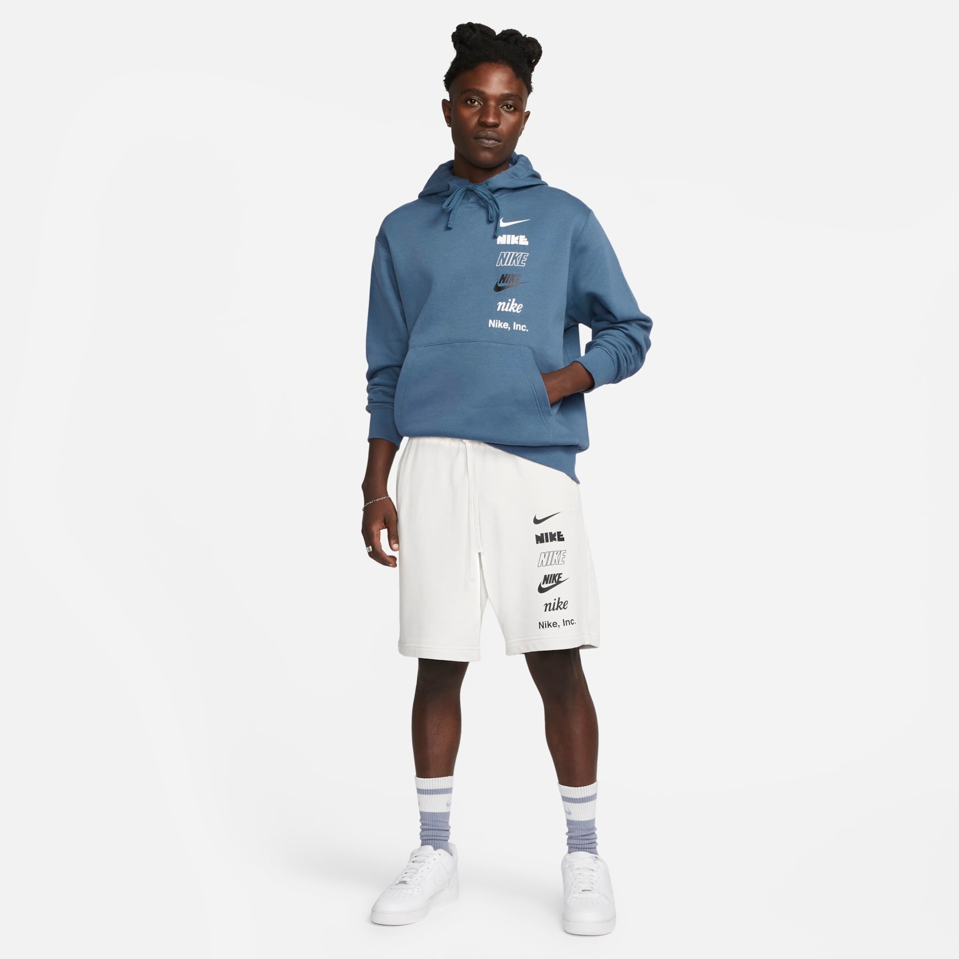 Blusão Nike Club Fleece Masculino - Foto 4