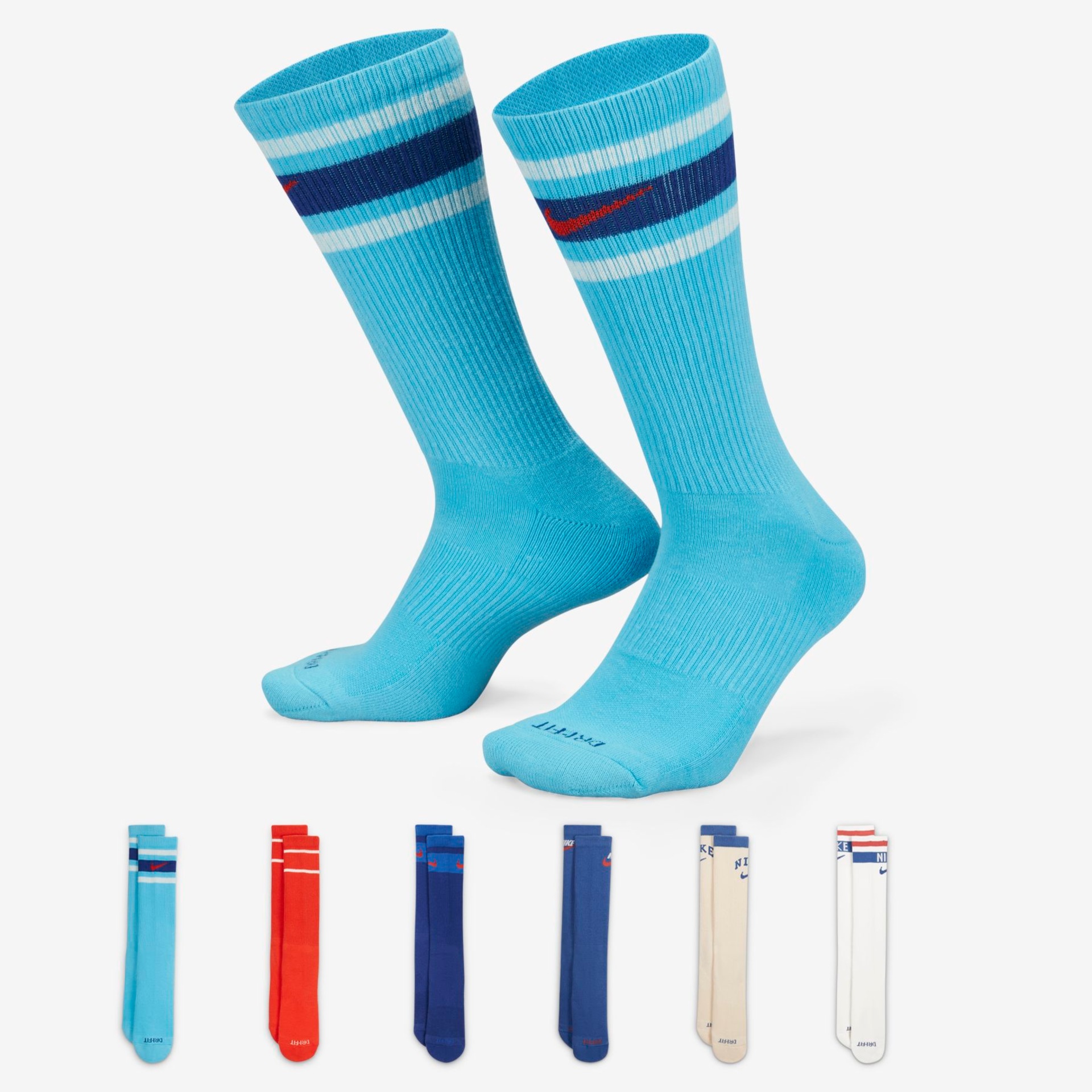 Meia Nike Everyday Plus (6 pares) Unissex - Foto 1