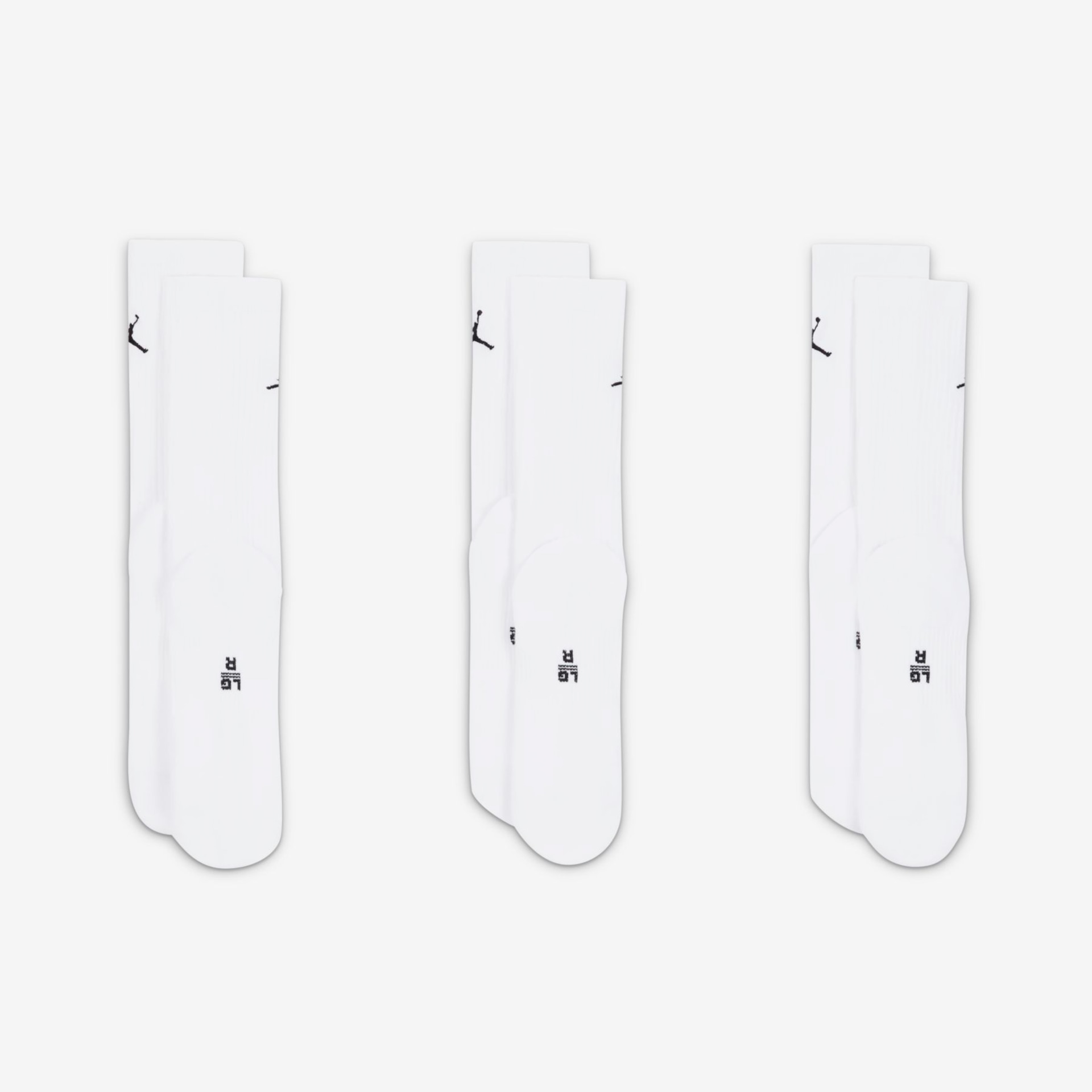 Meia Jordan Everyday Crew (3 Pares) Unissex - Foto 3