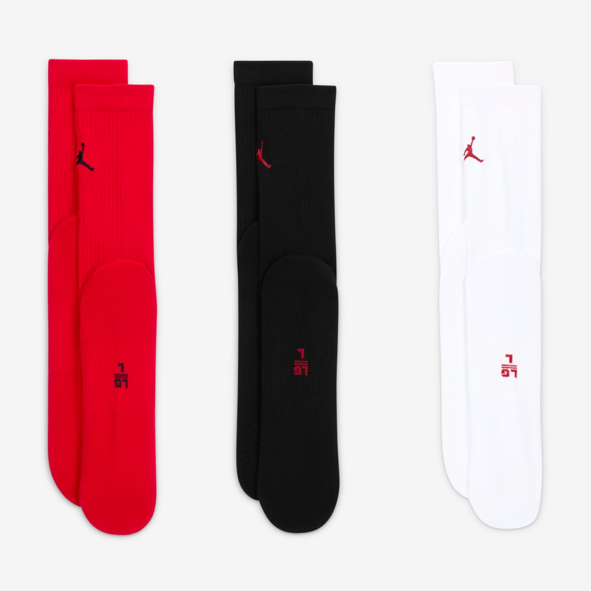 Meia Jordan Everyday Crew (3 Pares) Unissex - Foto 3