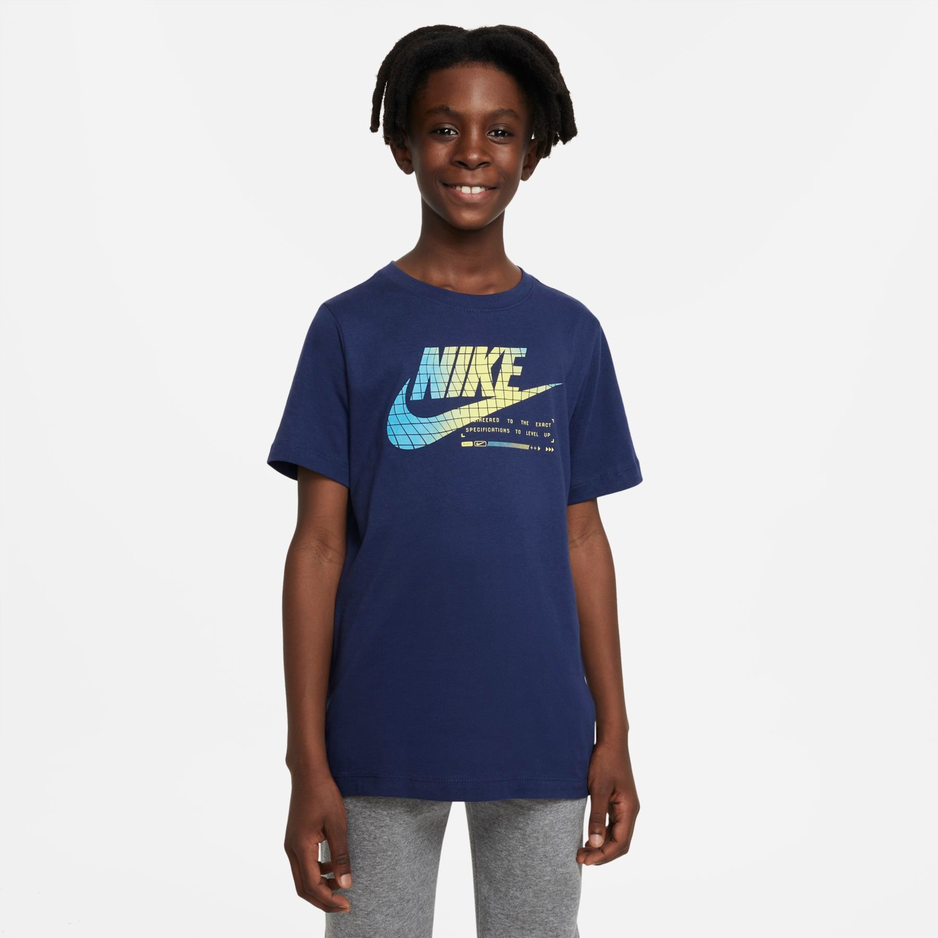 Camiseta Nike Sportswear Club SSNL GFX Infantil - Foto 1