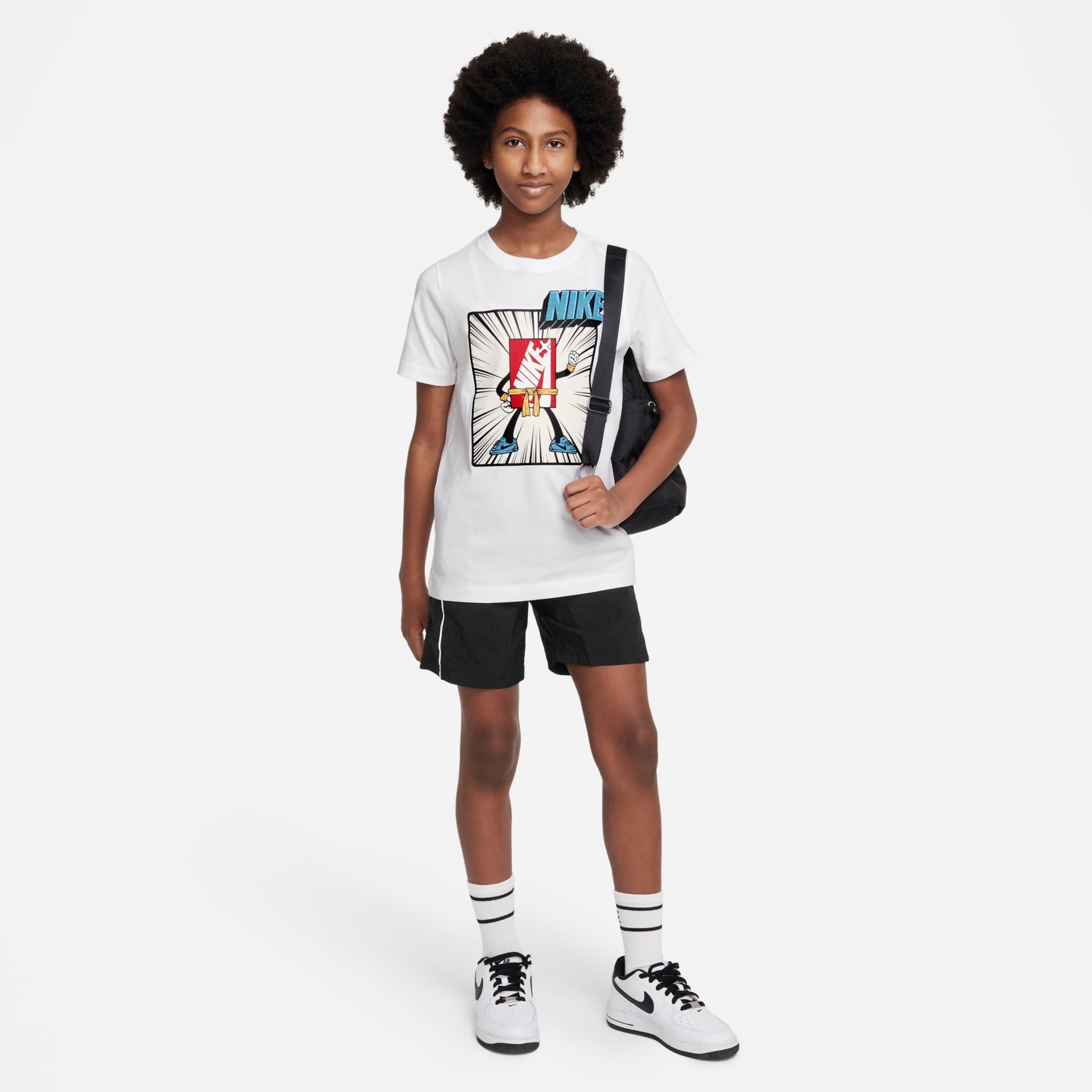 Camiseta Nike Sportswear Brand Mark Boxy Infantil - Foto 4