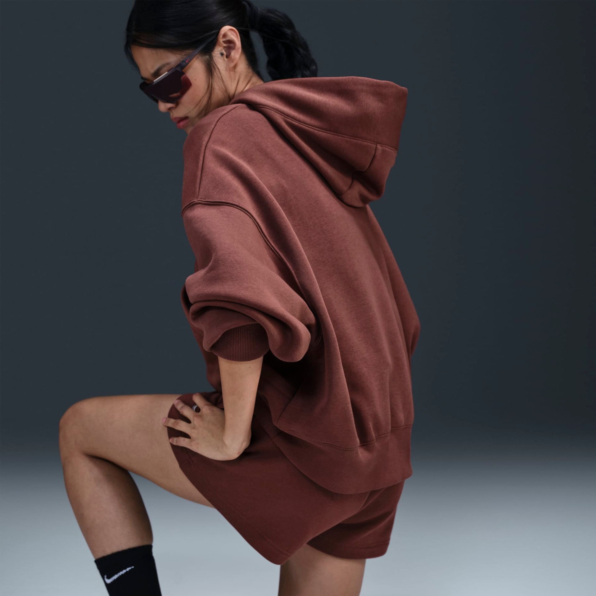 Shorts Nike Sportswear Phoenix Fleece Feminino - Foto 5