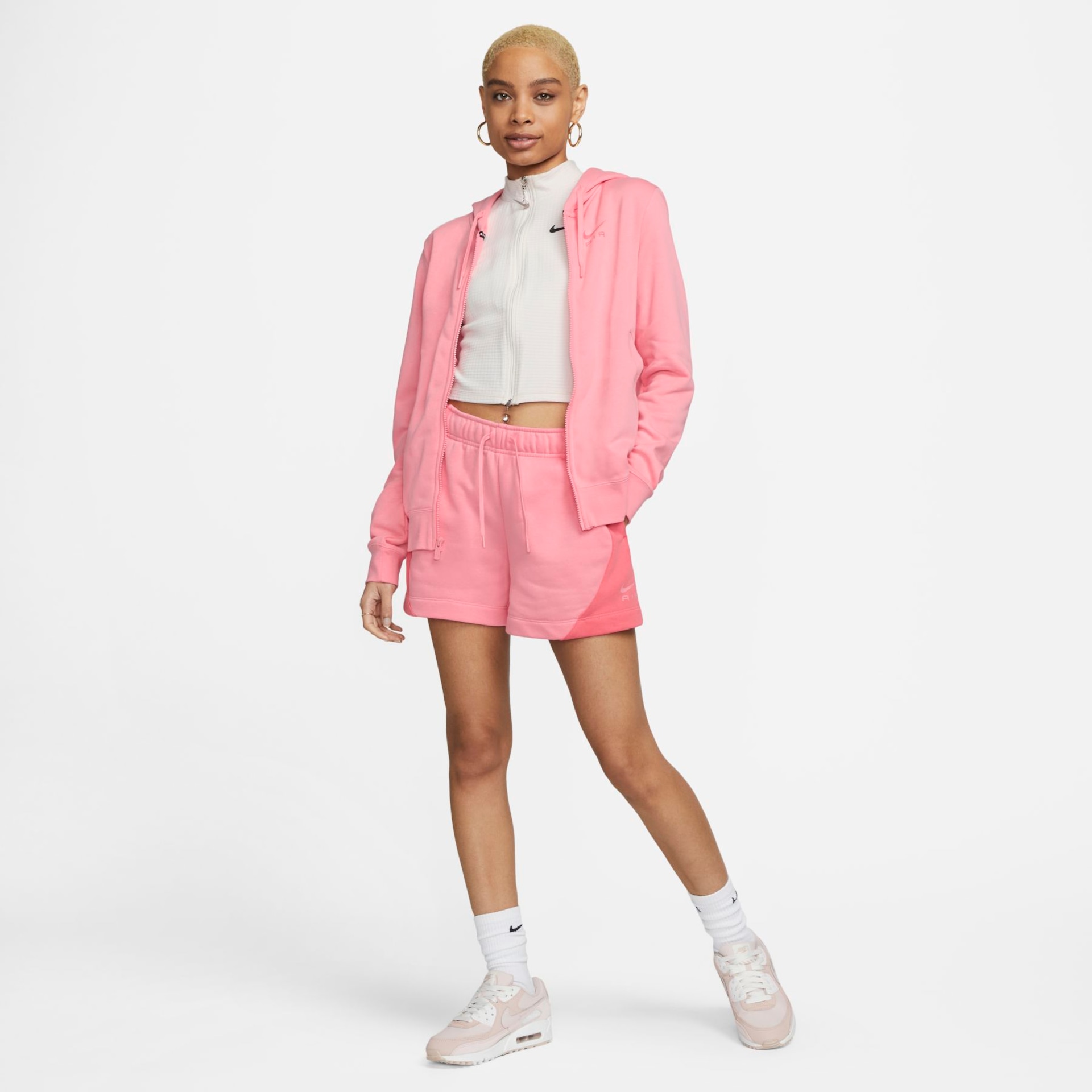 Jaqueta Nike Air Fleece Feminina - Foto 7