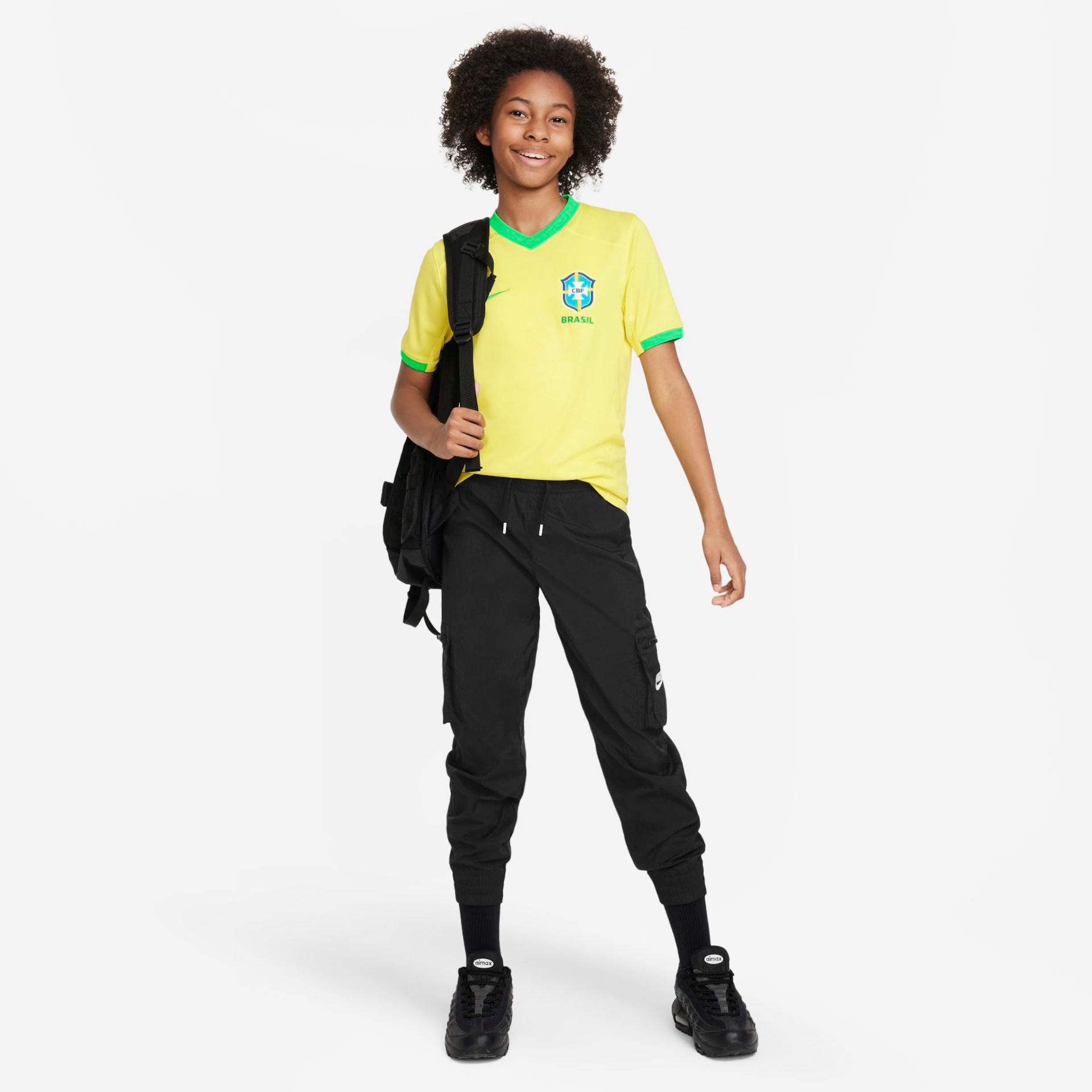 Camisa Nike Brasil I 2023/24 Torcedor Pro Infantil - Foto 7