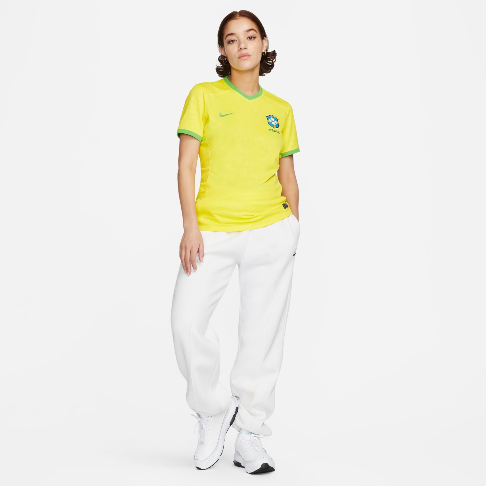 Camisa Nike Brasil I 2023/24 Torcedora Pro Feminina - Foto 8