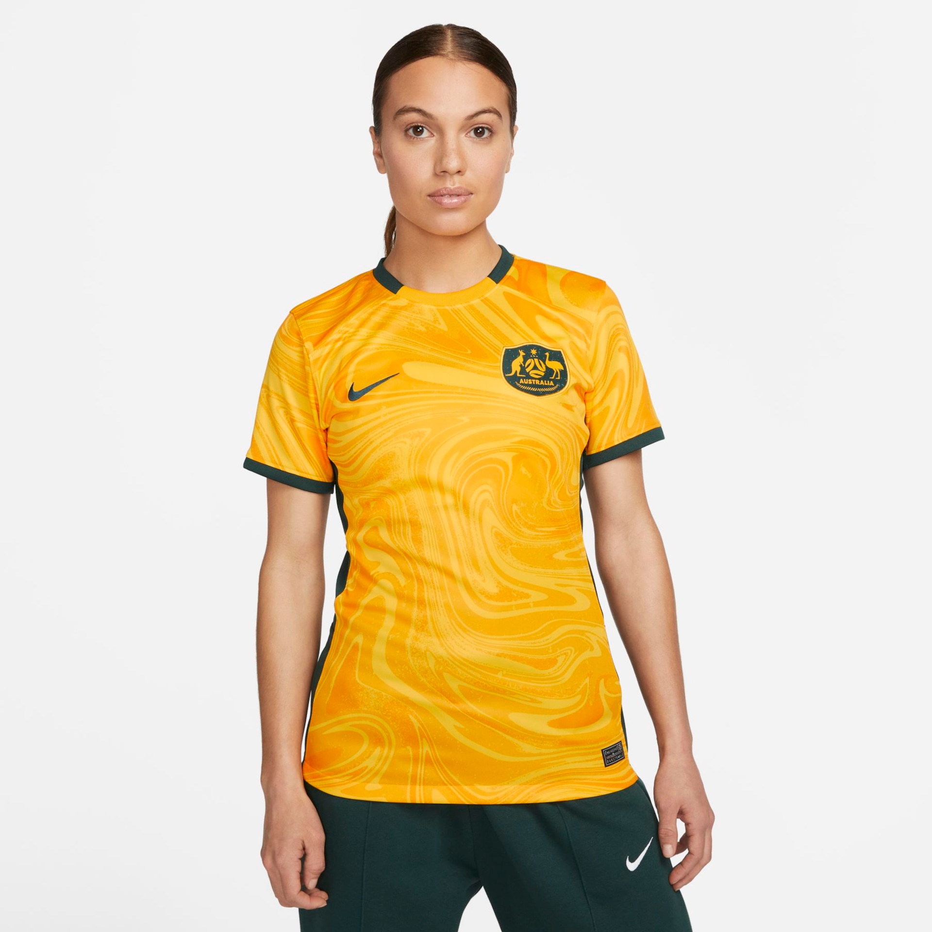 Camisa Nike Austrália I 2023/24 Torcedora Pro Feminina - Foto 1